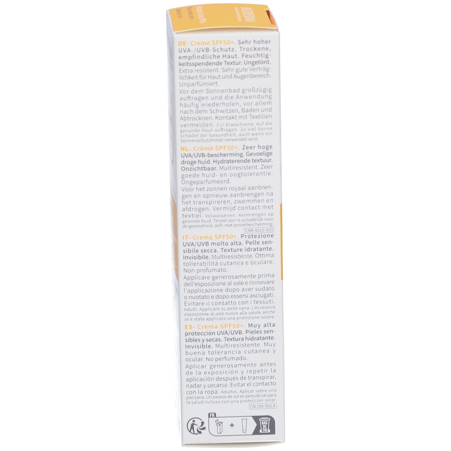 BIODERMA Photoderm Crème Peaux Sensibles et Sèches SPF50+