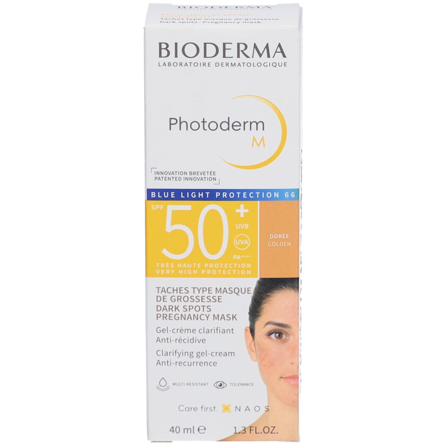 BIODERMA Photoderm M Klärende Gel-Creme Gold SPF50+
