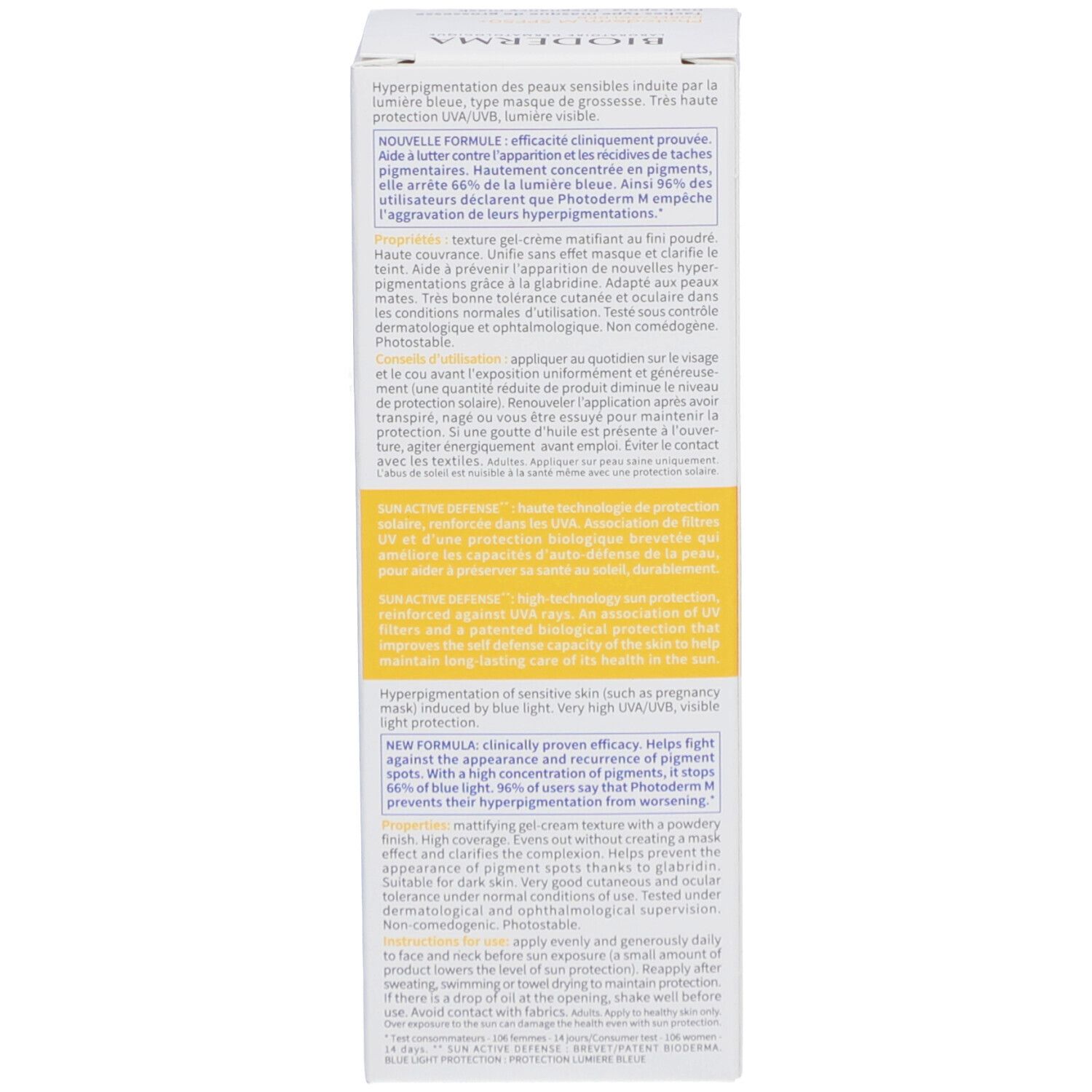 BIODERMA Photoderm M Klärende Gel-Creme Gold SPF50+