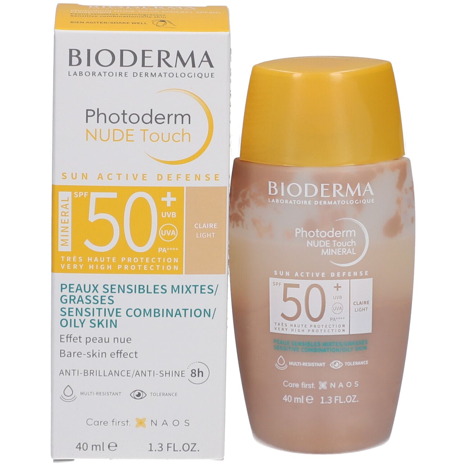 BIODERMA Photoderm NUDE Touch MINERAL SPF50+ claire