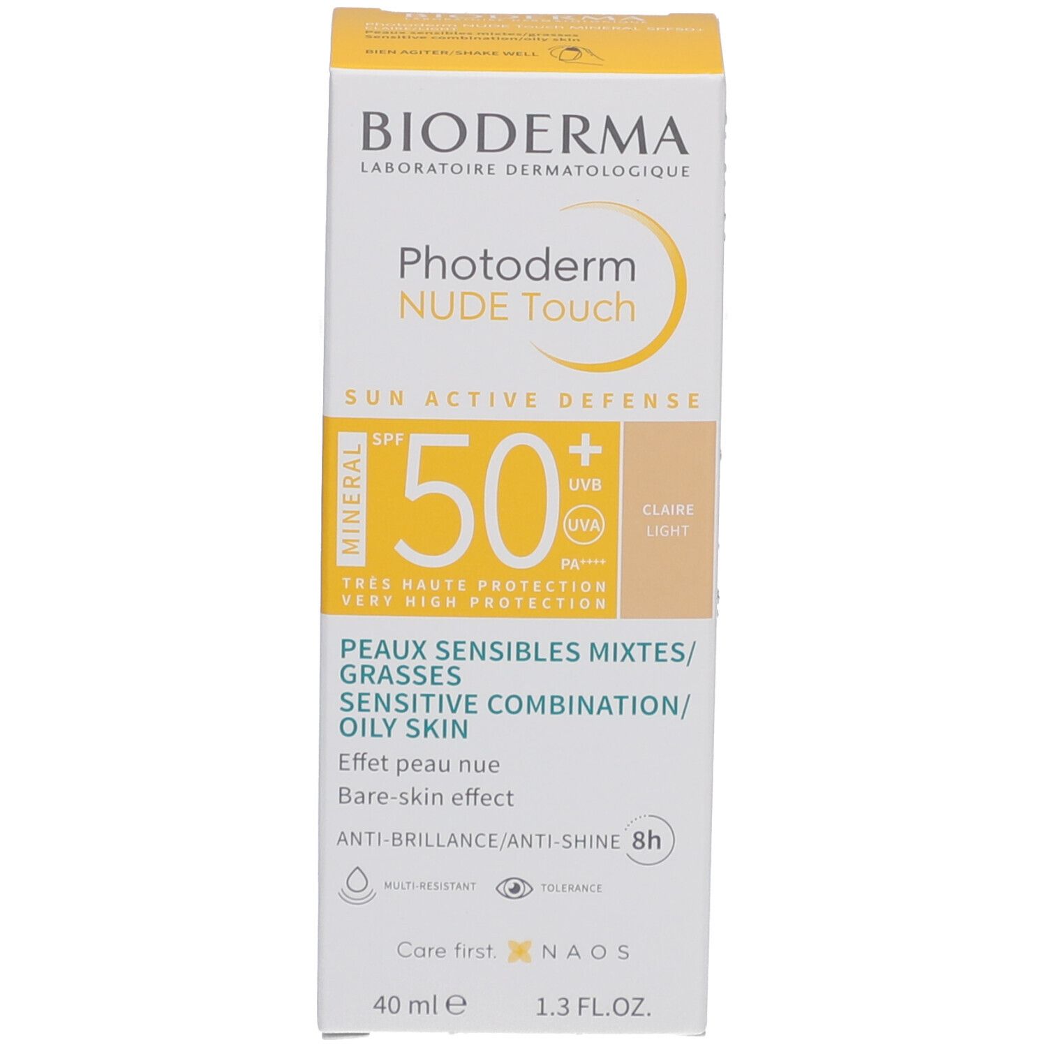 BIODERMA Photoderm NUDE Touch MINERAL SPF50+ claire