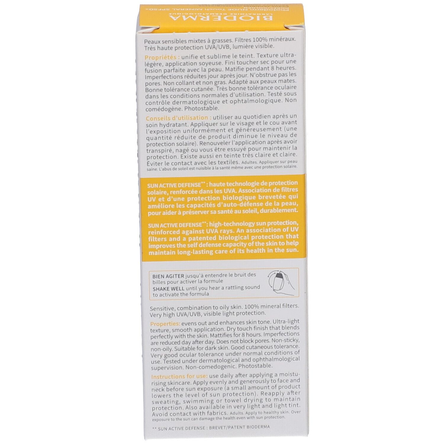 BIODERMA® Photoderm NUDE Touch Mineral SPF50+ Golden