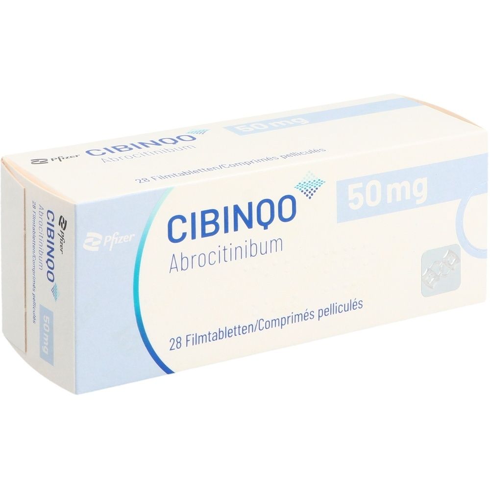 Kartonverpackung mit der Aufschrift "CIBINQO". Blaue und weiße Farbgebung. Produktname und weitere Informationen sind sichtbar.
