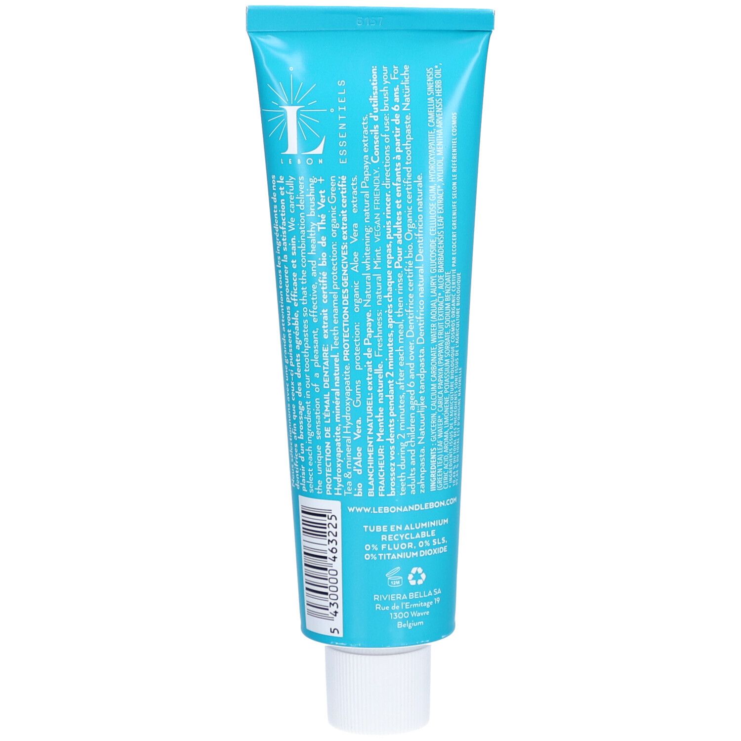 LEBON ESSENTIELS Zahnpasta starke Minze Bio