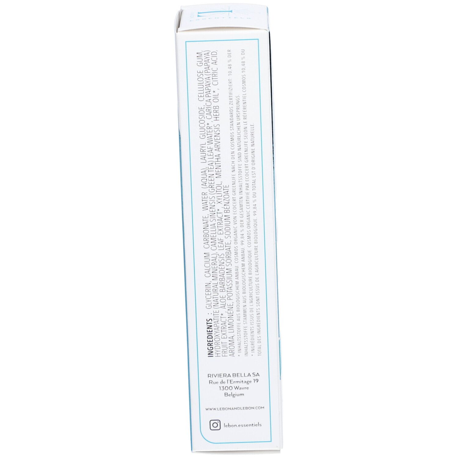 LEBON ESSENTIELS Zahnpasta starke Minze Bio