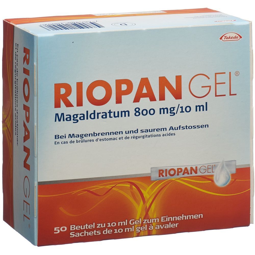 RIOPAN GEL 800 mg 50 Btl 10 ml