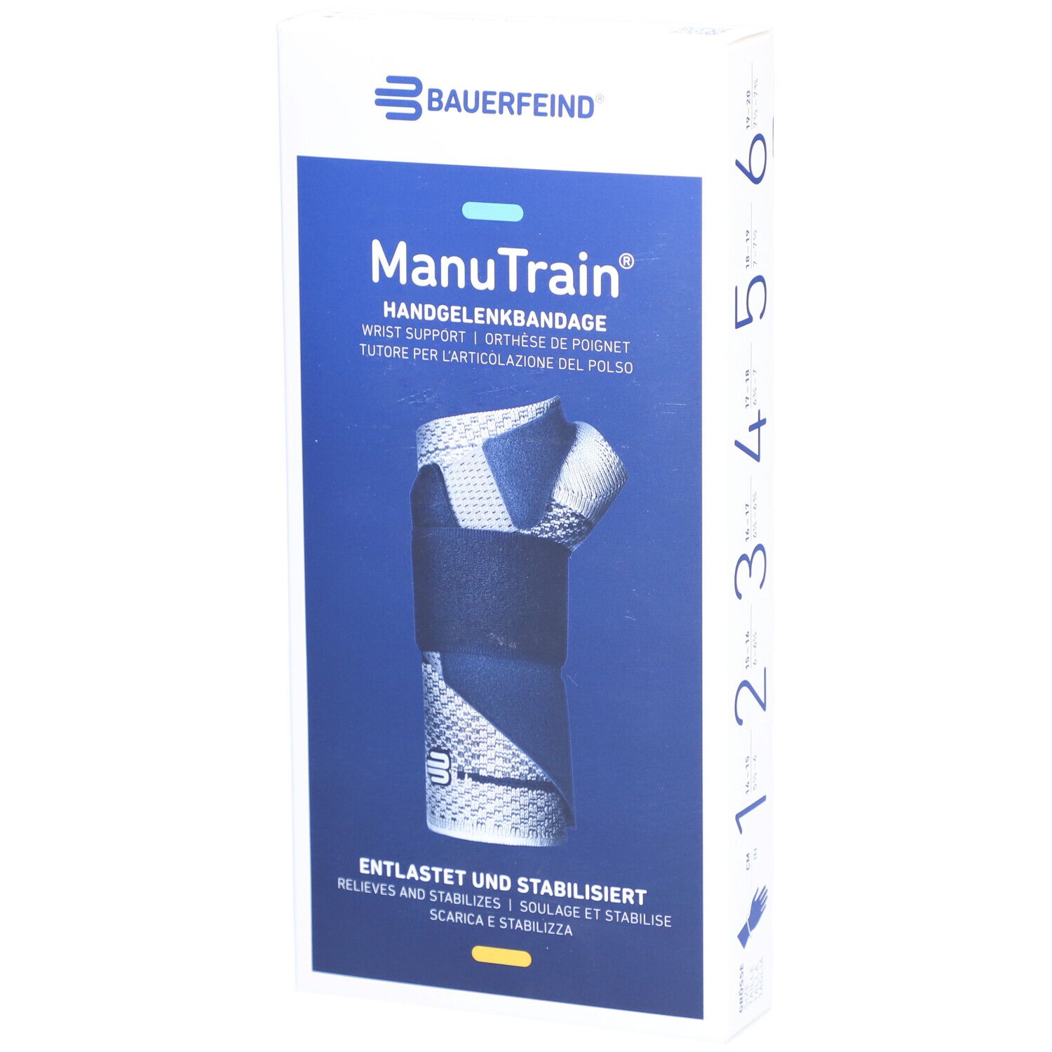 MANUTRAIN Handgelenkorthese Größe 3 rechts Titan