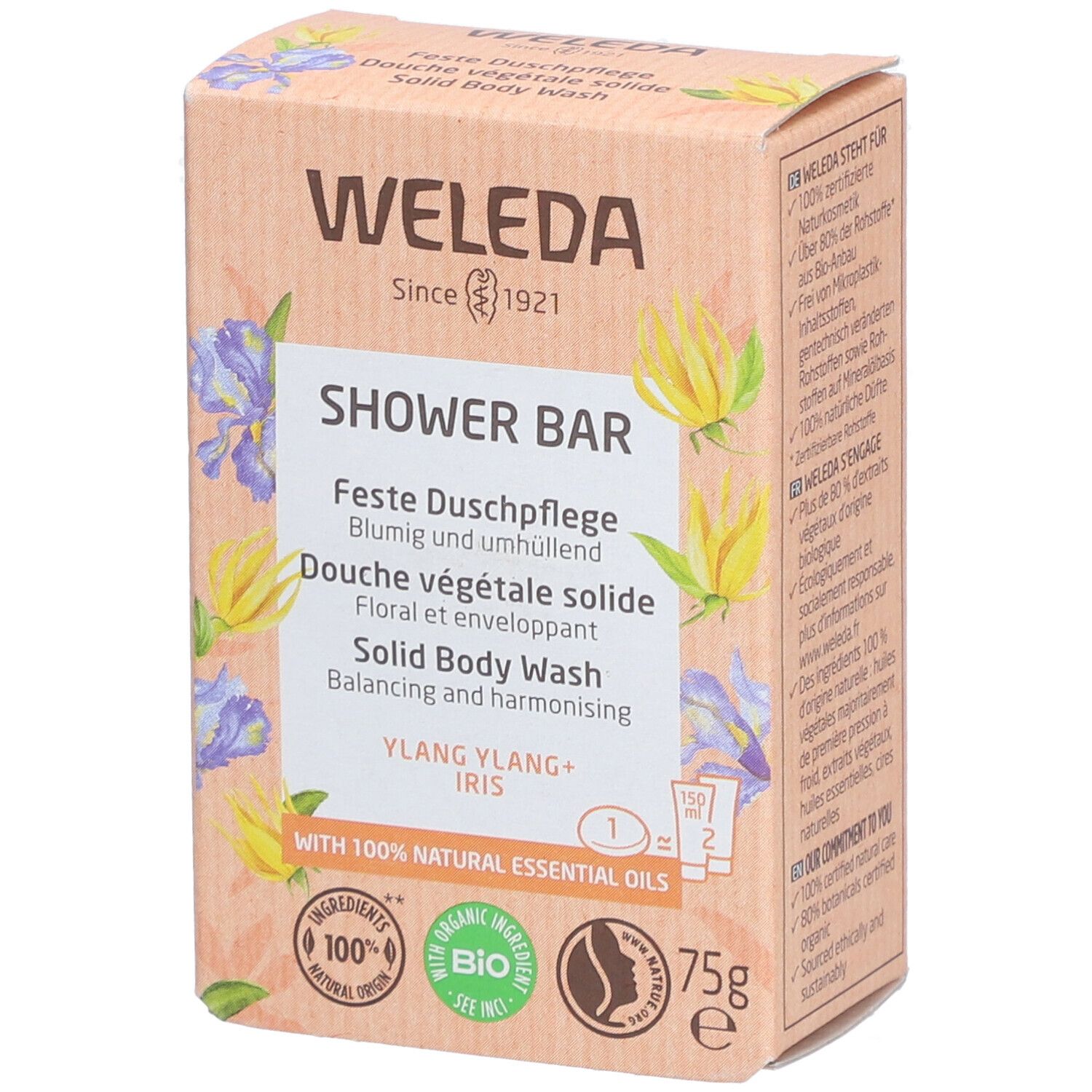 WELEDA Bio Douche Végétale Solide Ylang Ylang & Iris