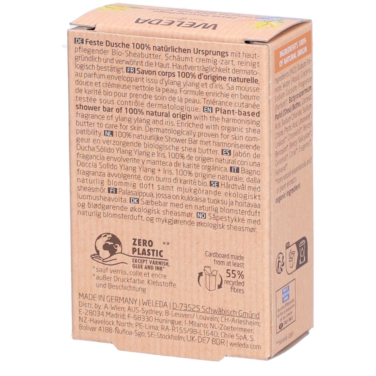 WELEDA Bio Douche Végétale Solide Ylang Ylang & Iris