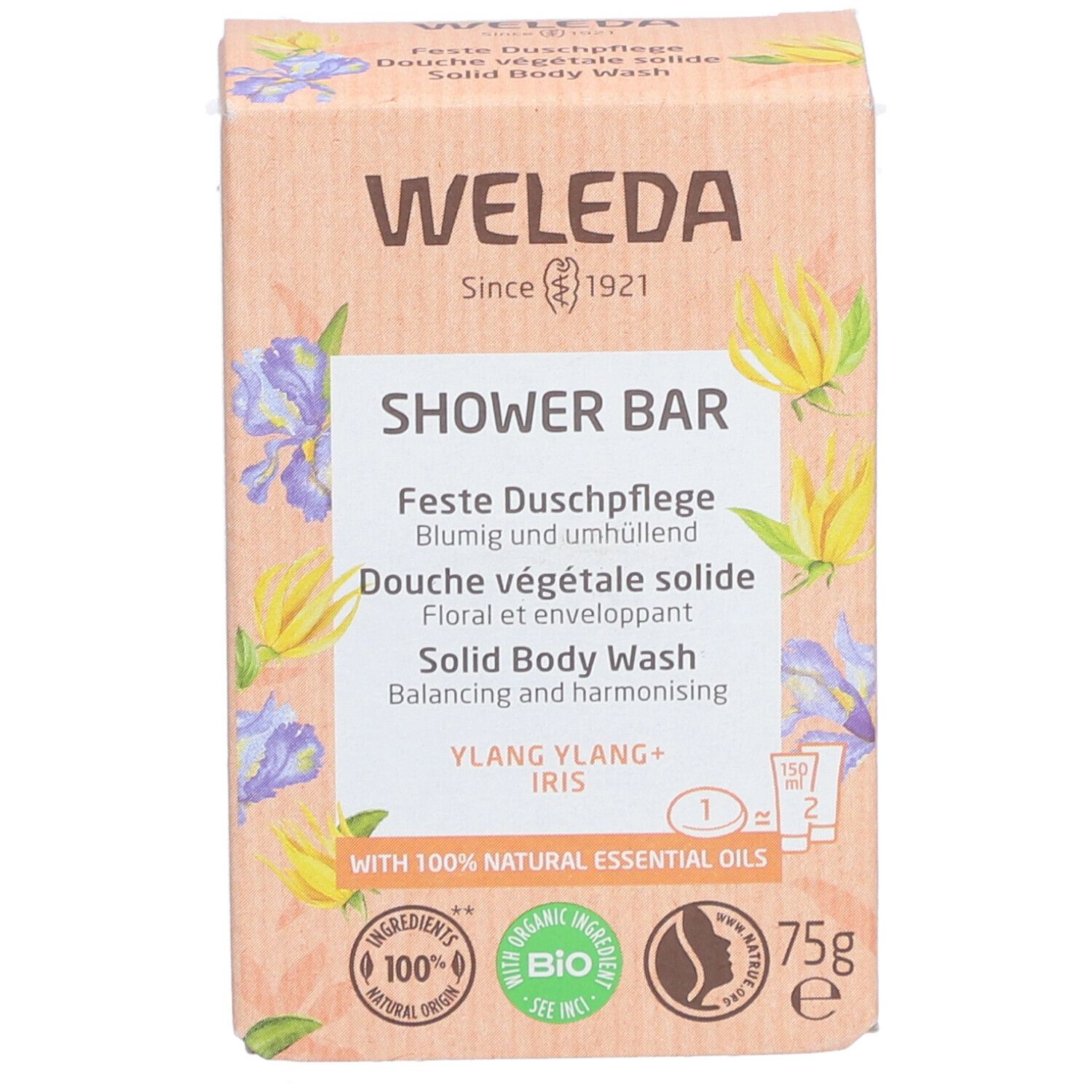 WELEDA Bio Douche Végétale Solide Ylang Ylang & Iris