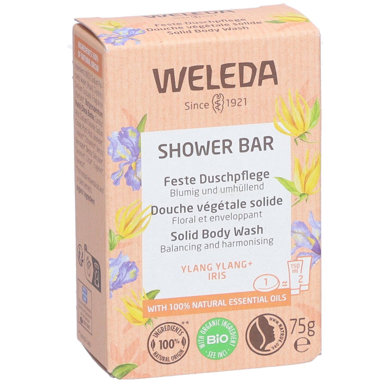 WELEDA Bio Douche Végétale Solide Ylang Ylang & Iris