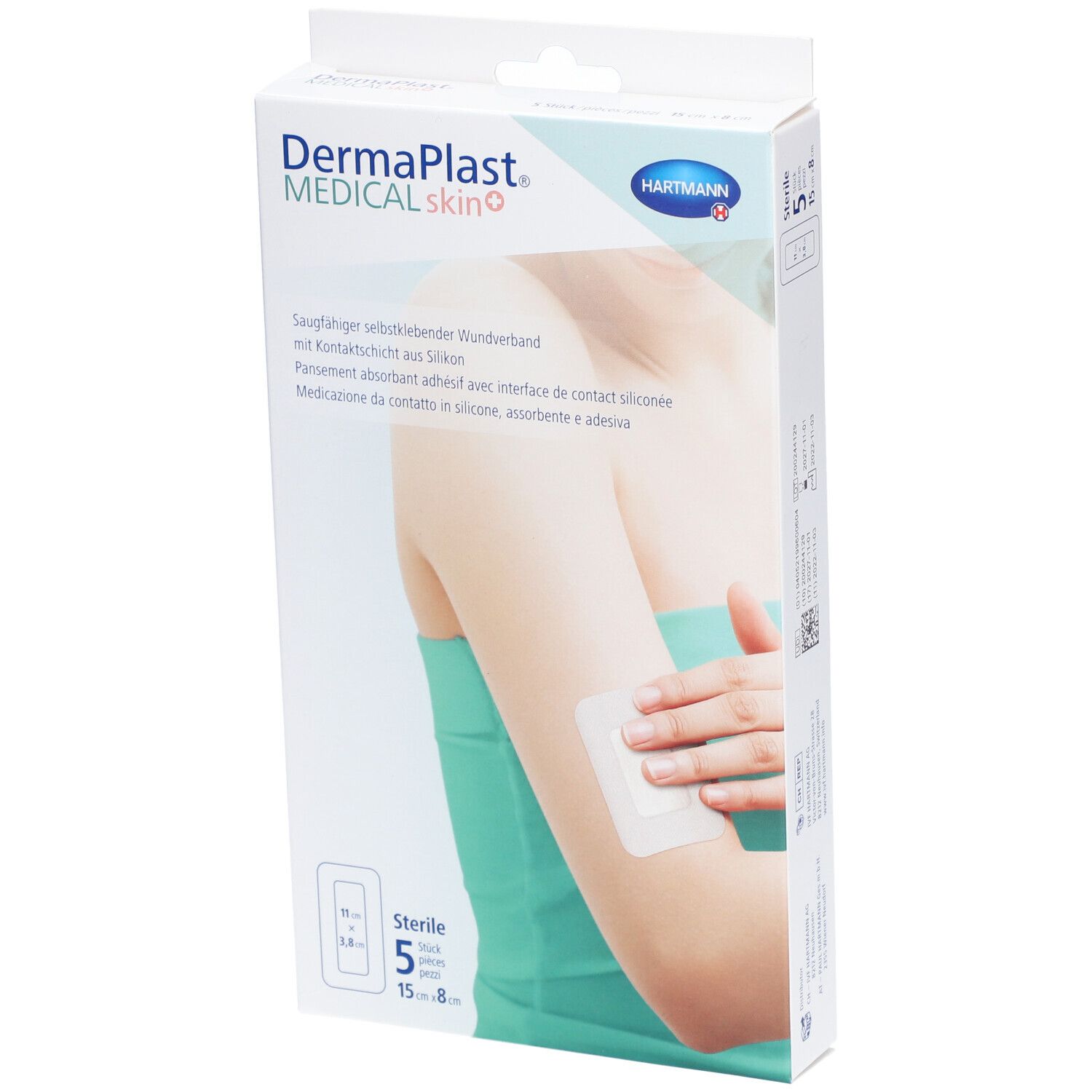 HARTMANN Dermaplast® Medical Skin+ Vlies-Pflaster 15 x 8 cm
