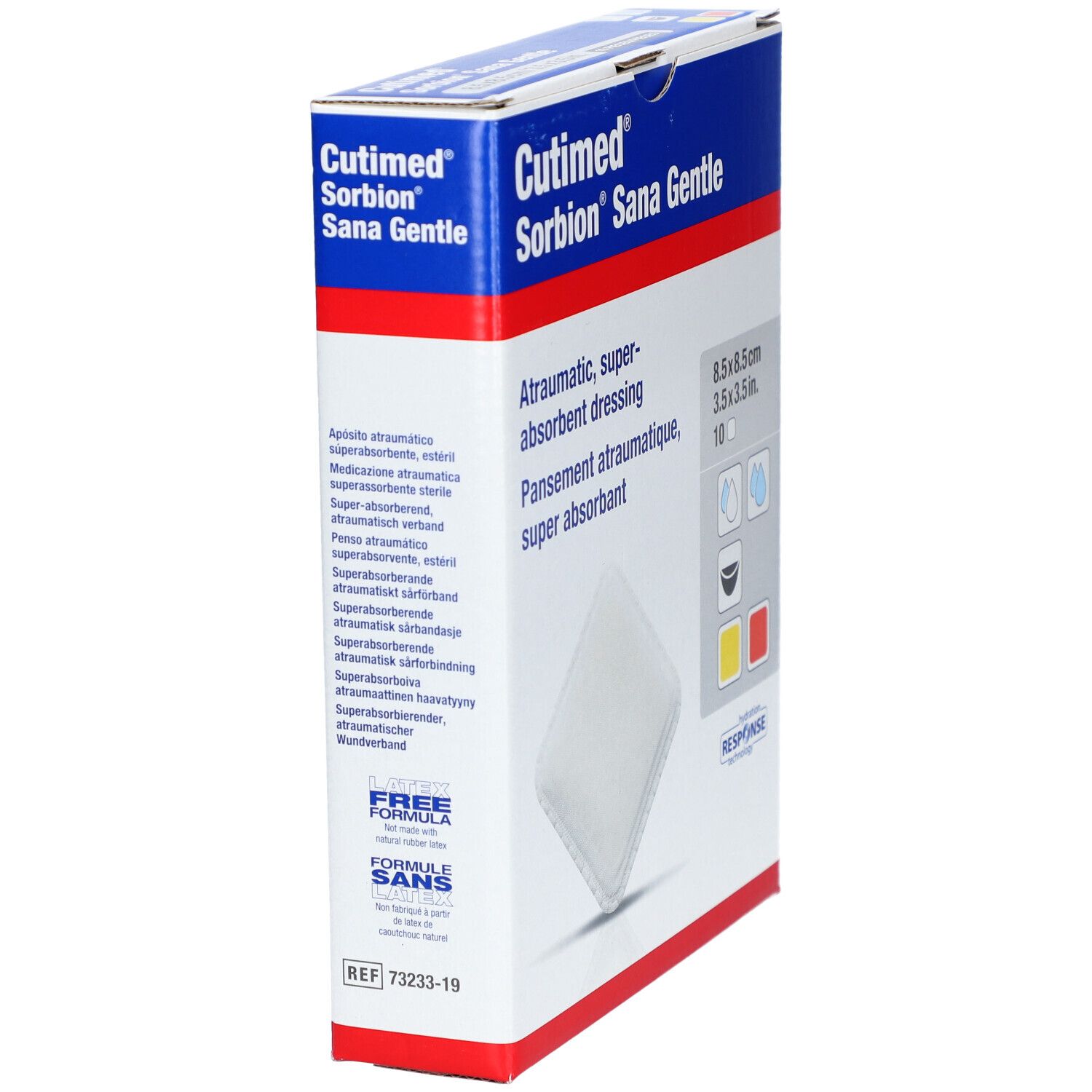 CUTIMED Sorbion Sana Gentle 8.5x8.5cm 10 Stk