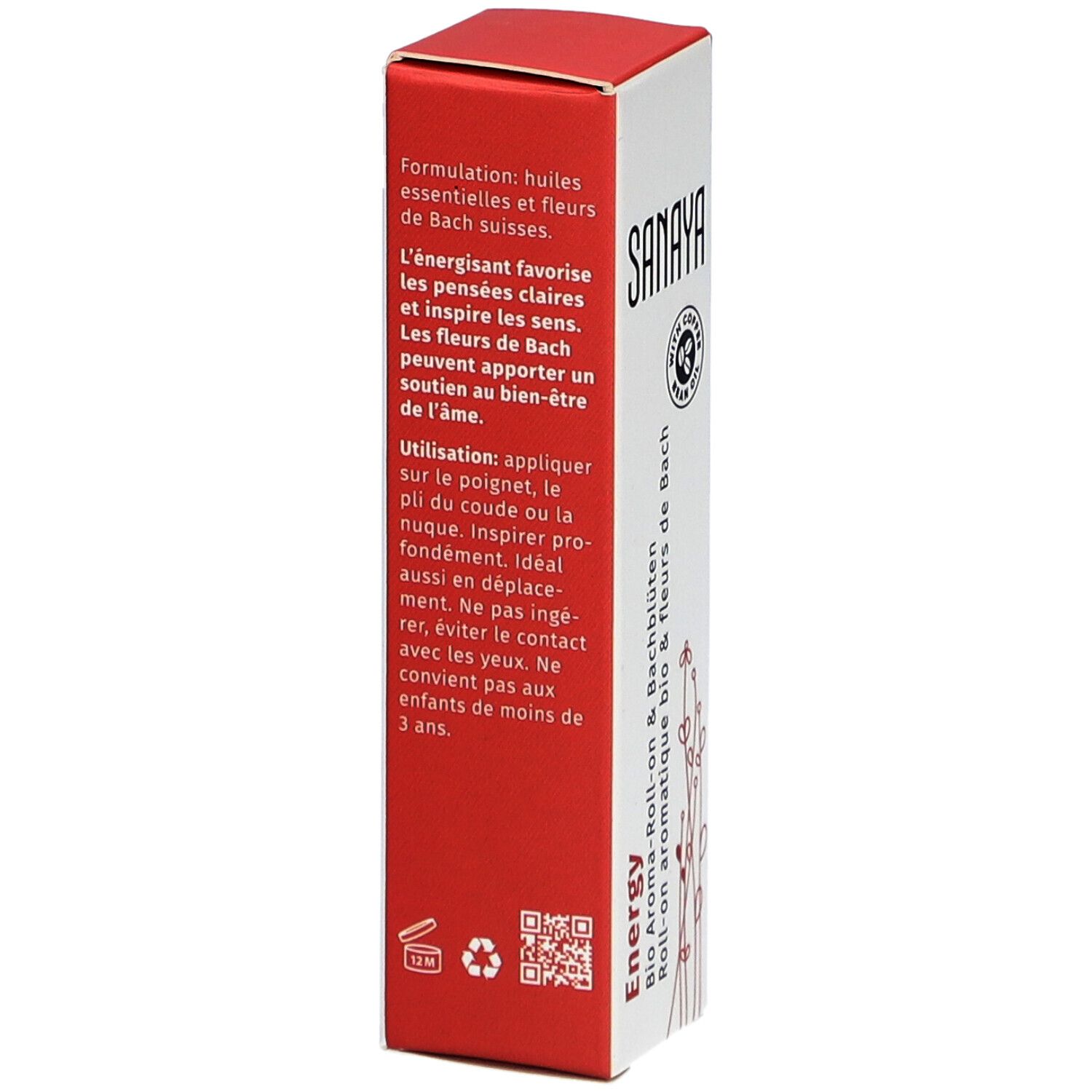 SANAYA Aroma & Fleurs de Bach Roll-On Energy Bio