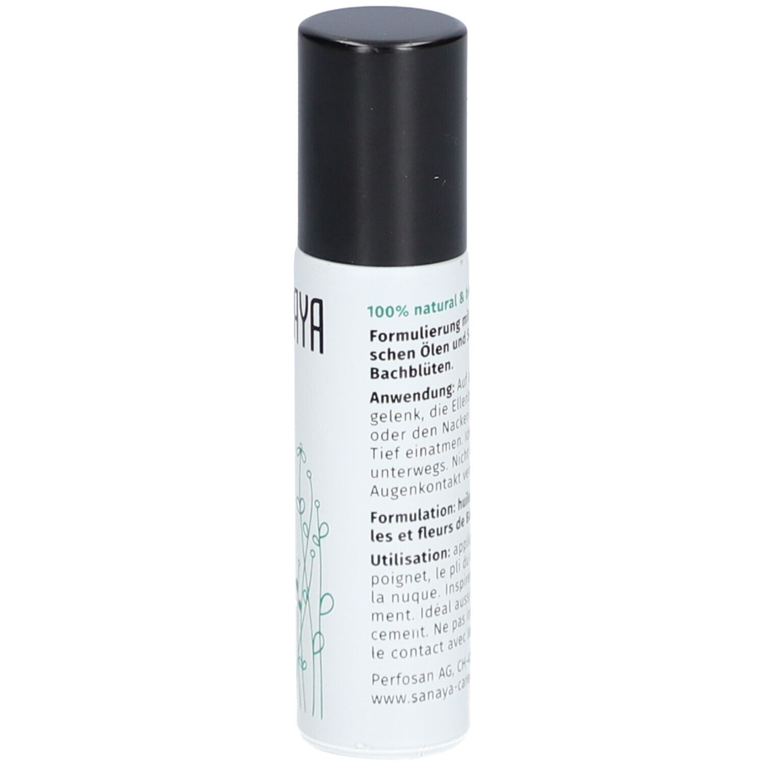 SANAYA Roll On Aromatique bio & Fleurs de Bach Concentration