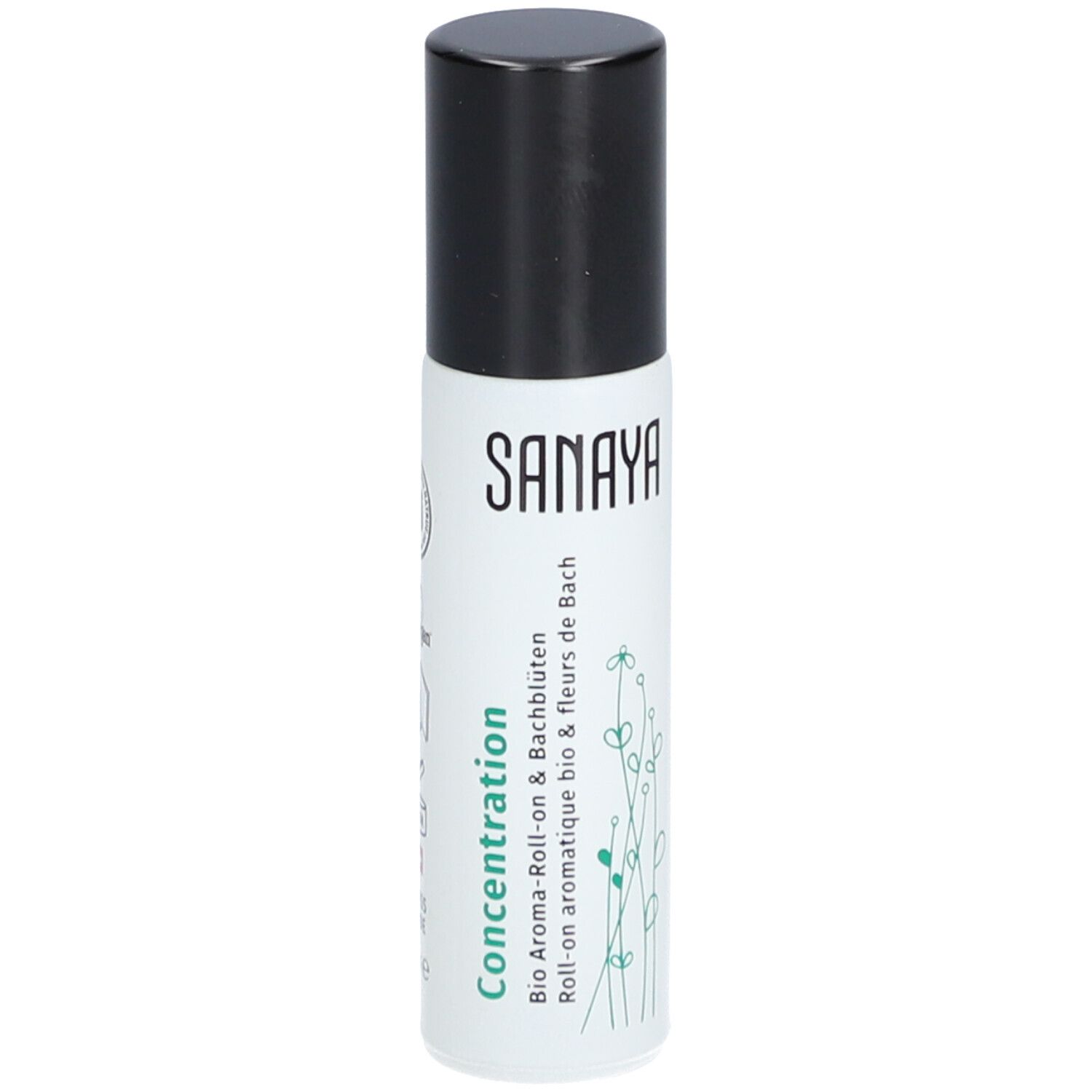 SANAYA Roll On Aromatique bio & Fleurs de Bach Concentration