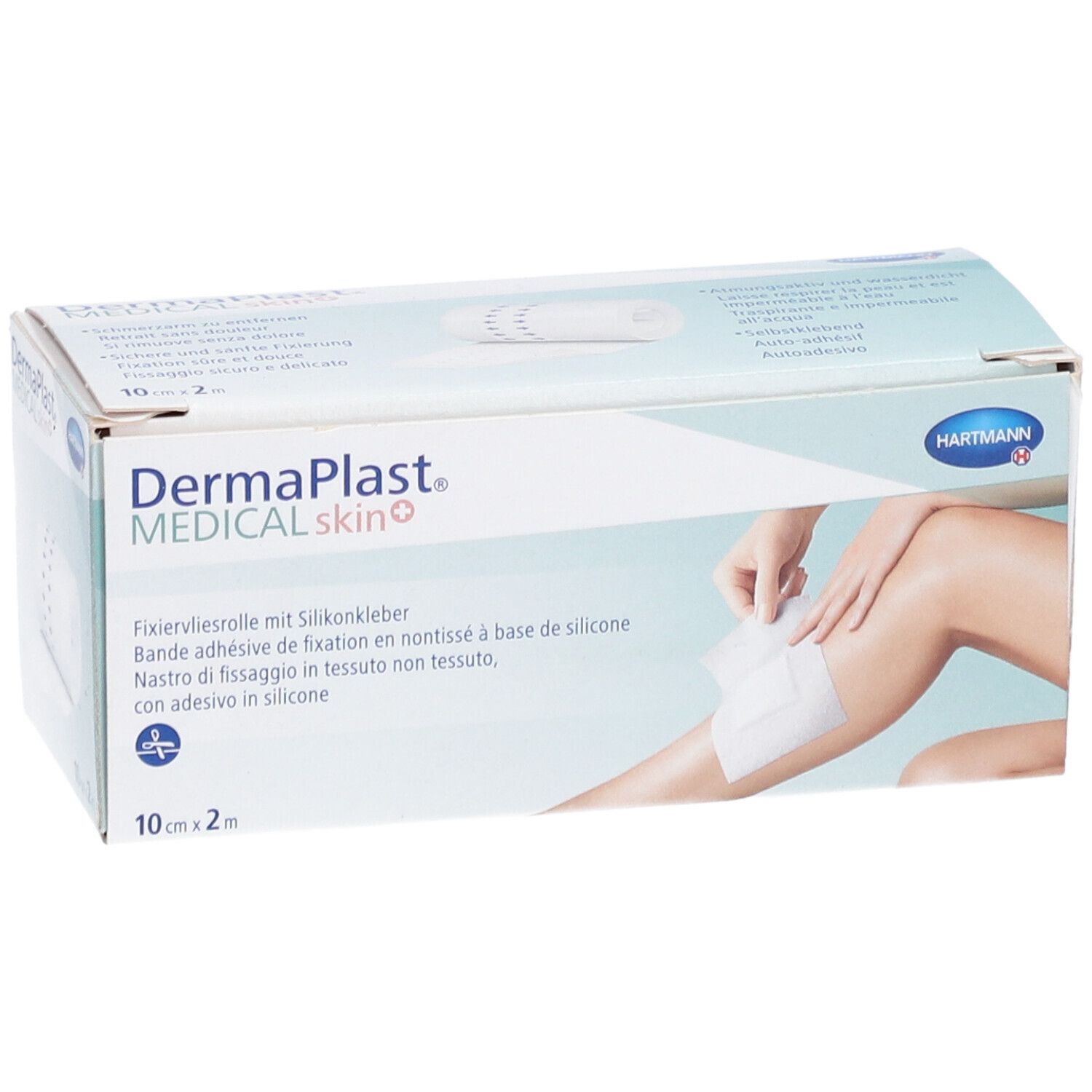 HARTMANN Dermaplast® Medical Skin+ Bande adhésive de fixation 10 cm x 2 m
