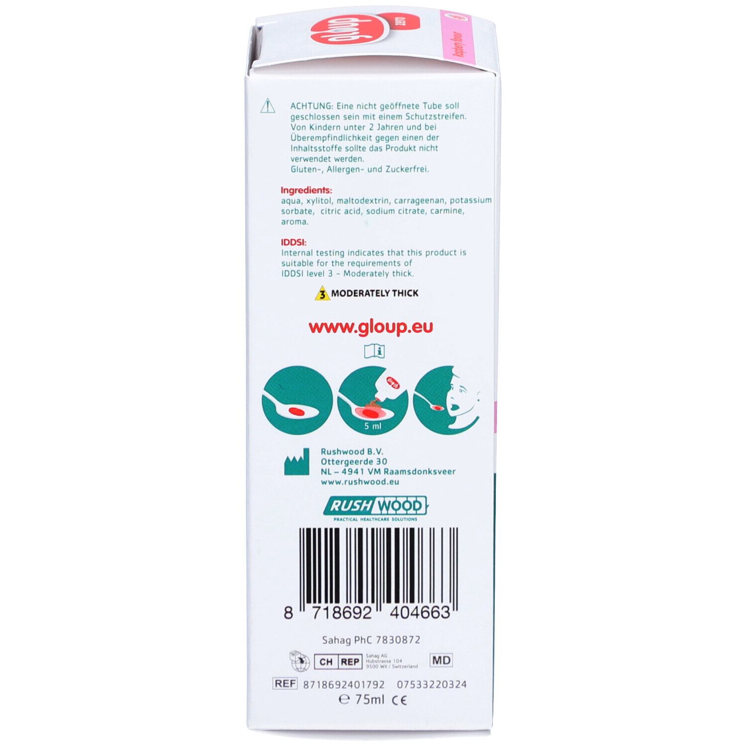 GLOUP Gel de déglutition Zero framboise