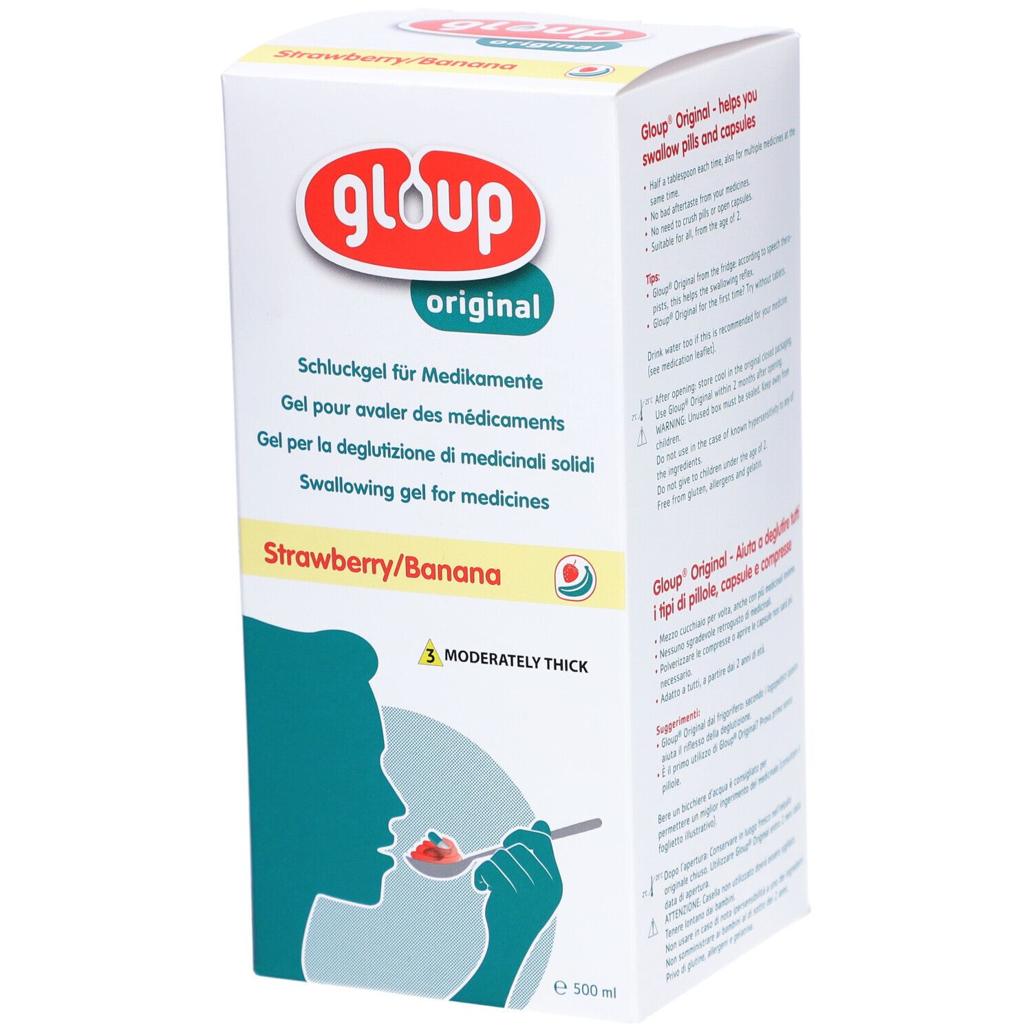 GLOUP Schluck Gel Orig Erdbeer-Bana (n)
