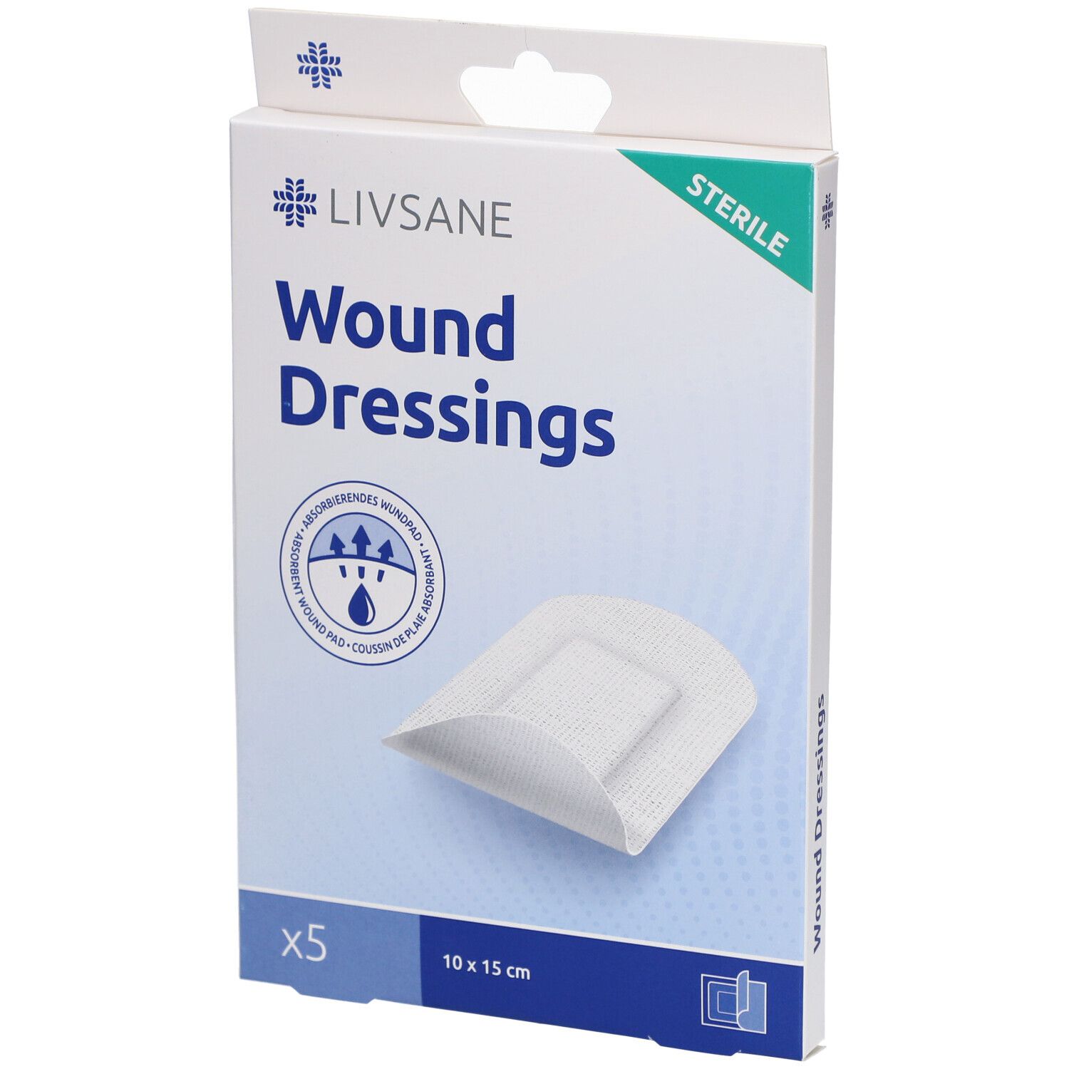 LIVSANE Sterile Wundpflaster 10 x 15 cm