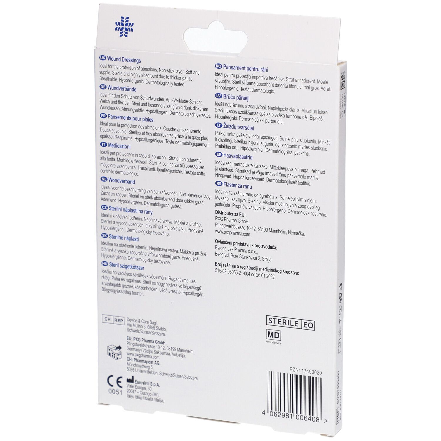 LIVSANE Sterile Wundpflaster 10 x 15 cm