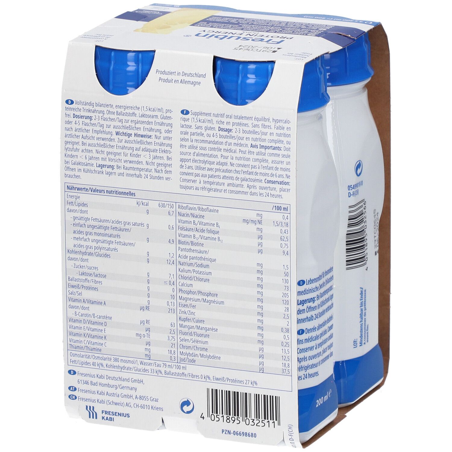 Fresubin® Protein Energy DRINK Vanille 4x200 ml Redcare Apotheke