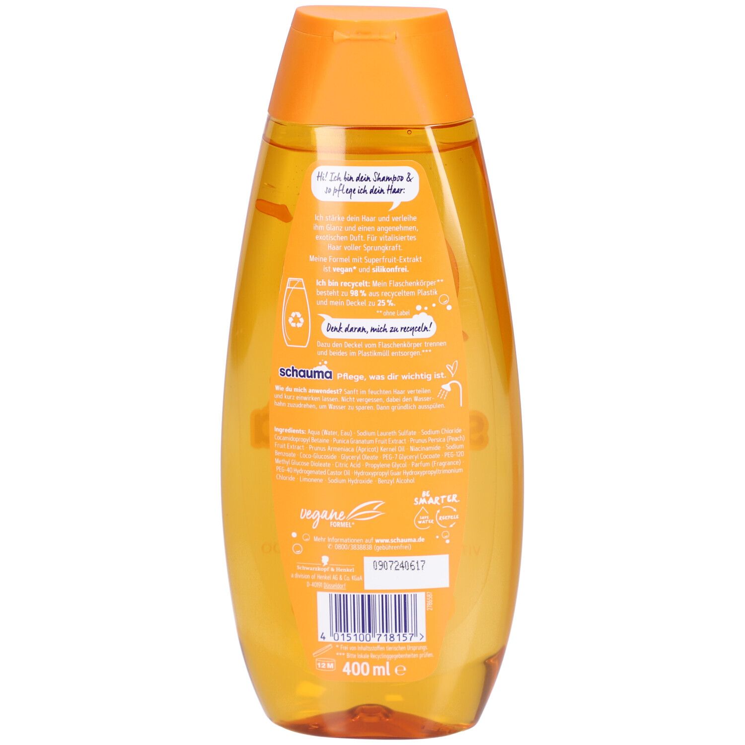 Schauma® Shampoo Superfruit & Glanz 400 ml – Stärkt & verleiht strahlenden Glanz