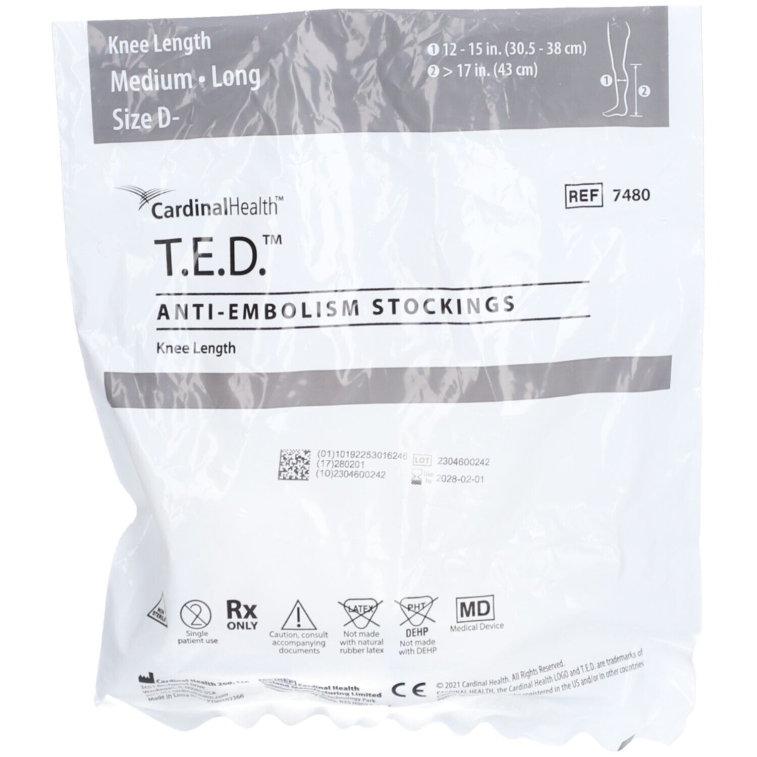 CARDINAL HEALTH™ T.E.D.™ Bas Mi-longs Taille L