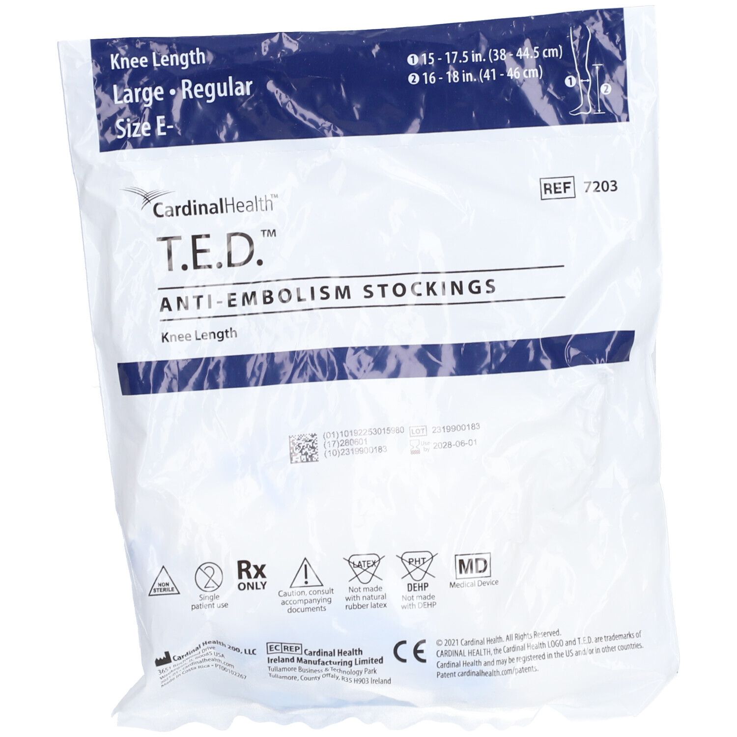 CARDINAL HEALTH™ T.E.D.™ Bas longueur genou taille E