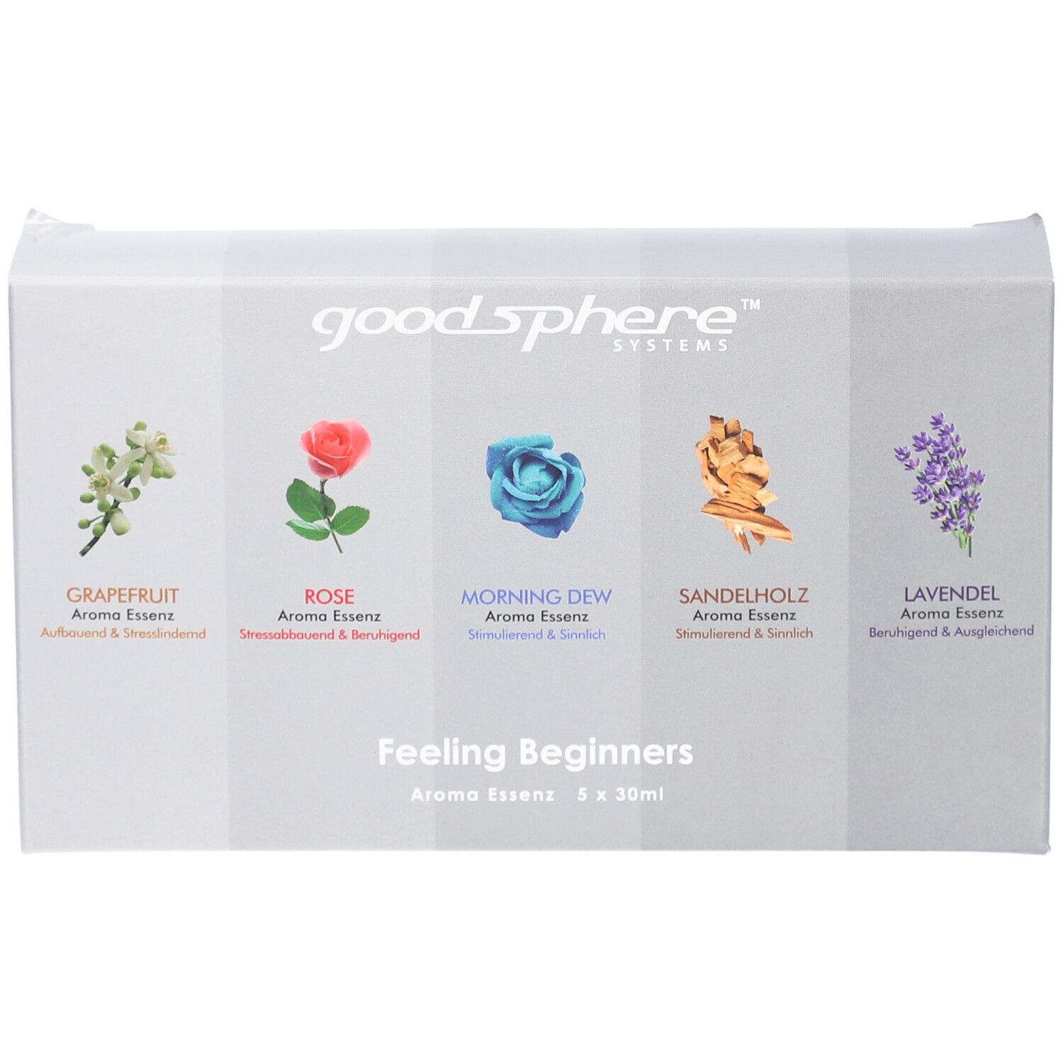Goodsphere® Duftöl-Set Feeling Beginners 5 x 30 ml ätherische Öle