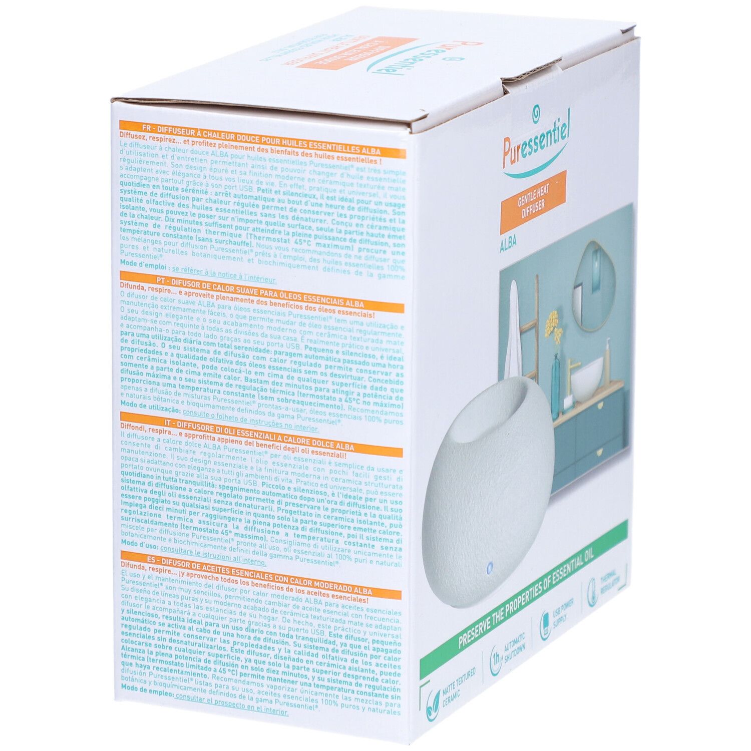 PURESSENTIEL Sanfte Wärme Diffusor ALBA