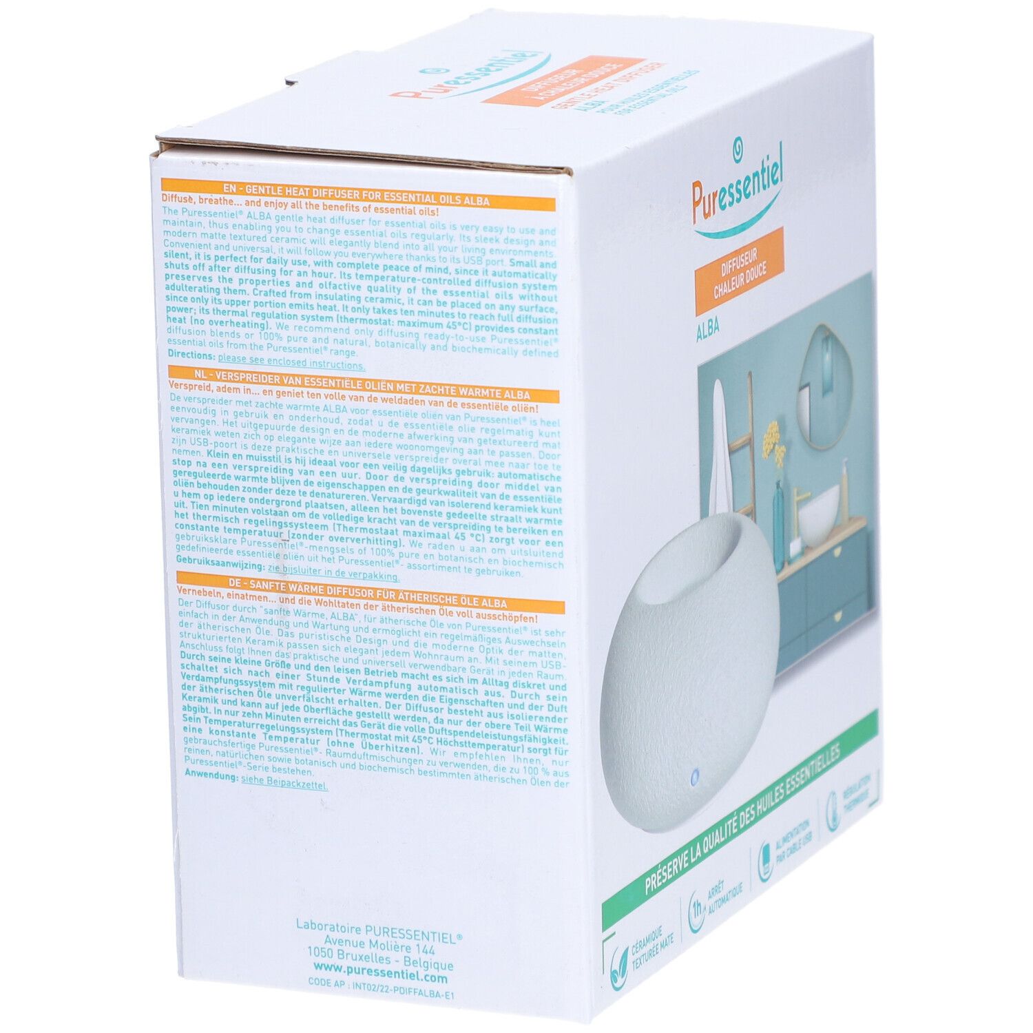 PURESSENTIEL Sanfte Wärme Diffusor ALBA