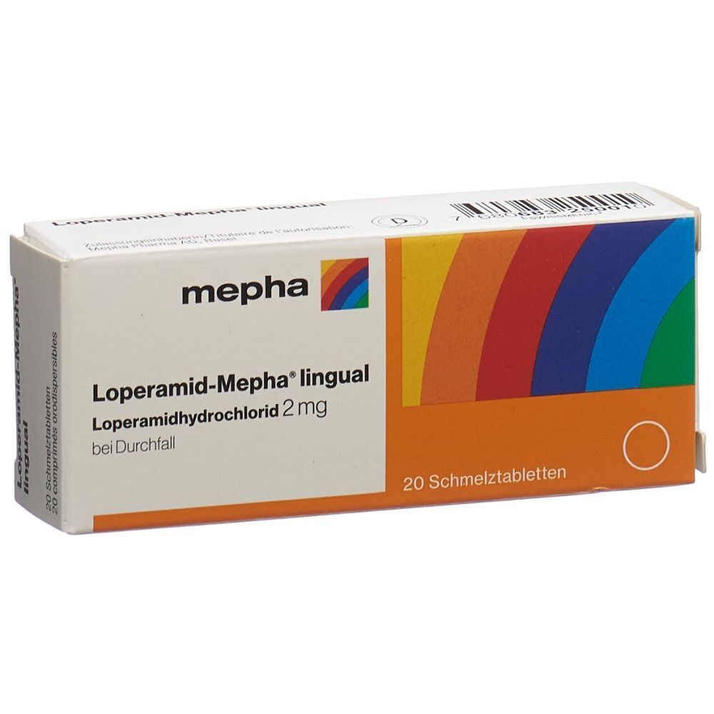 LOPERAMID Mepha lingual Schmelztabl 2 mg 20 Stk
