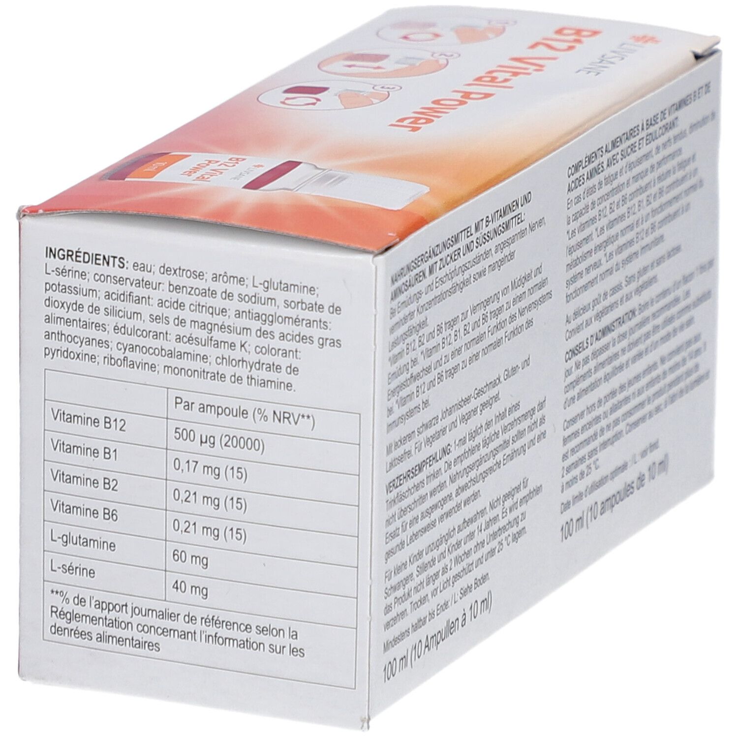 LIVSANE B12 Vital Power - Schwarze Johannisbeere Geschmack
