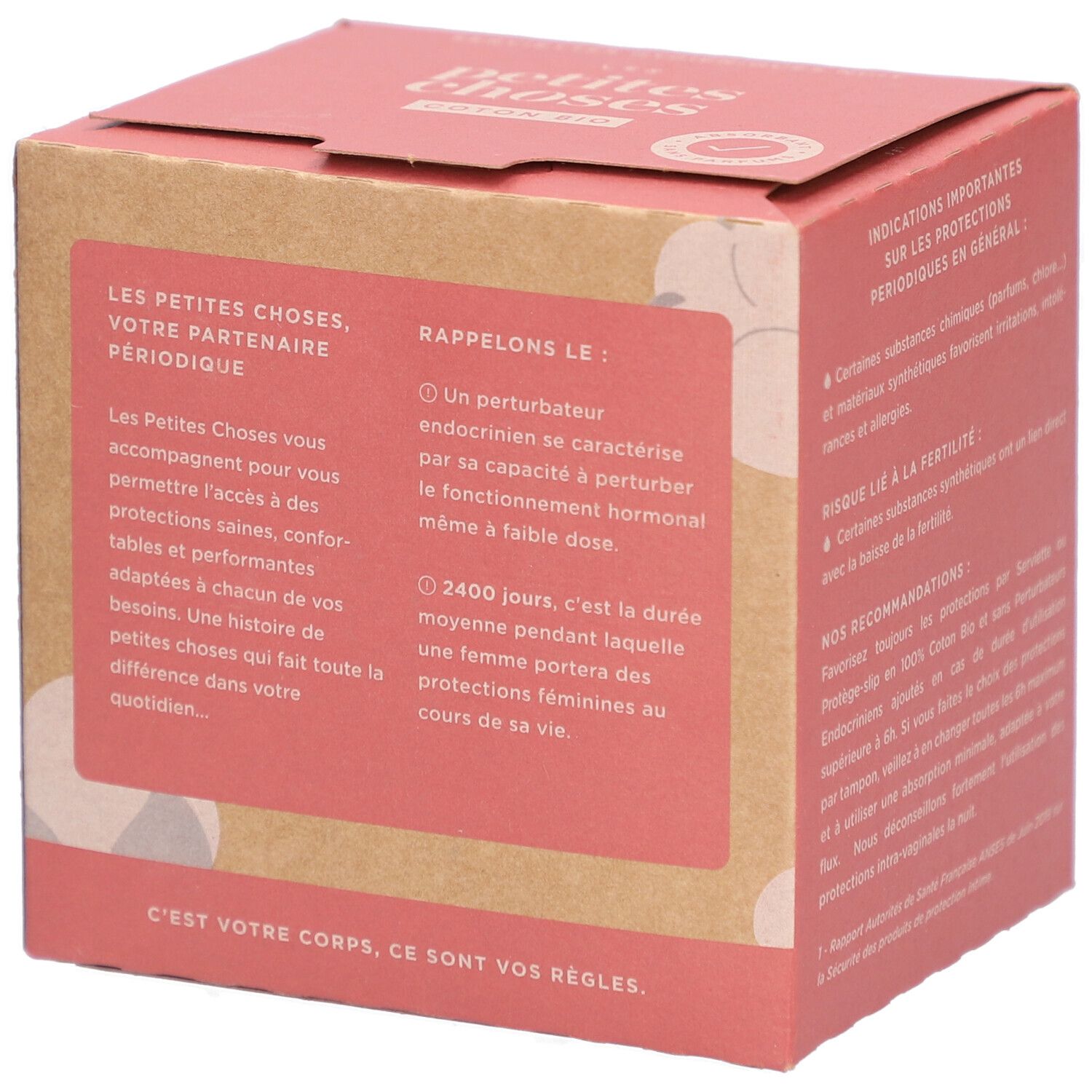 LES PETITES CHOSES Serviettes hygièniques en coton bio Nuit