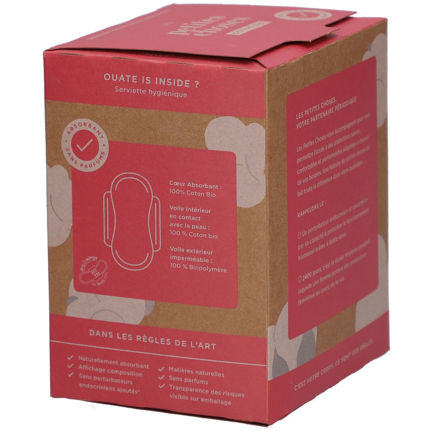 LES PETITES CHOSES Damenbinden aus Bio-Baumwolle Maxi