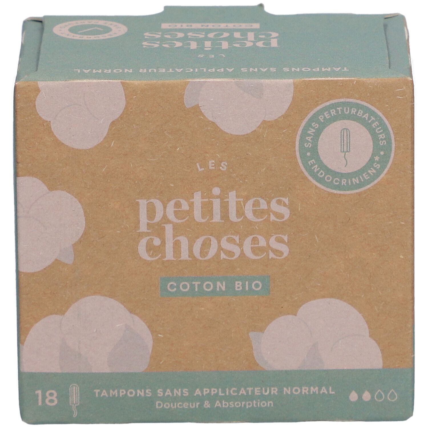 LES PETITES CHOSES Tampons aus Bio-Baumwolle ohne Applikator Normal