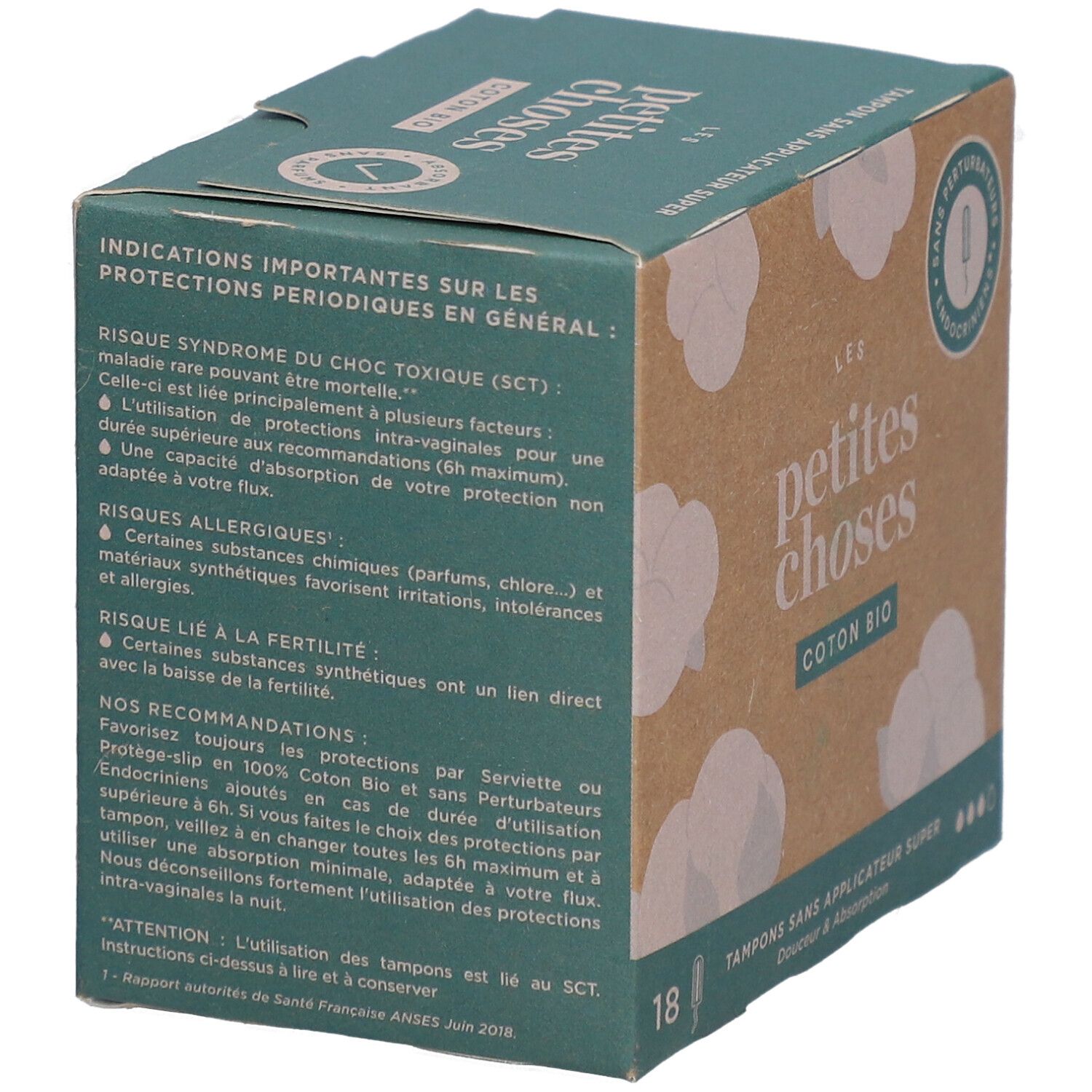 LES PETITES CHOSES Tampons aus Bio-Baumwolle ohne Applikator Super