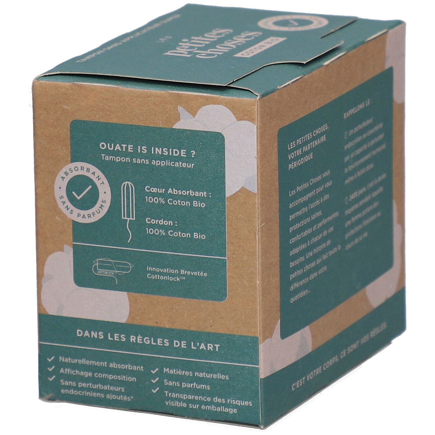 LES PETITES CHOSES Tampons aus Bio-Baumwolle ohne Applikator Super