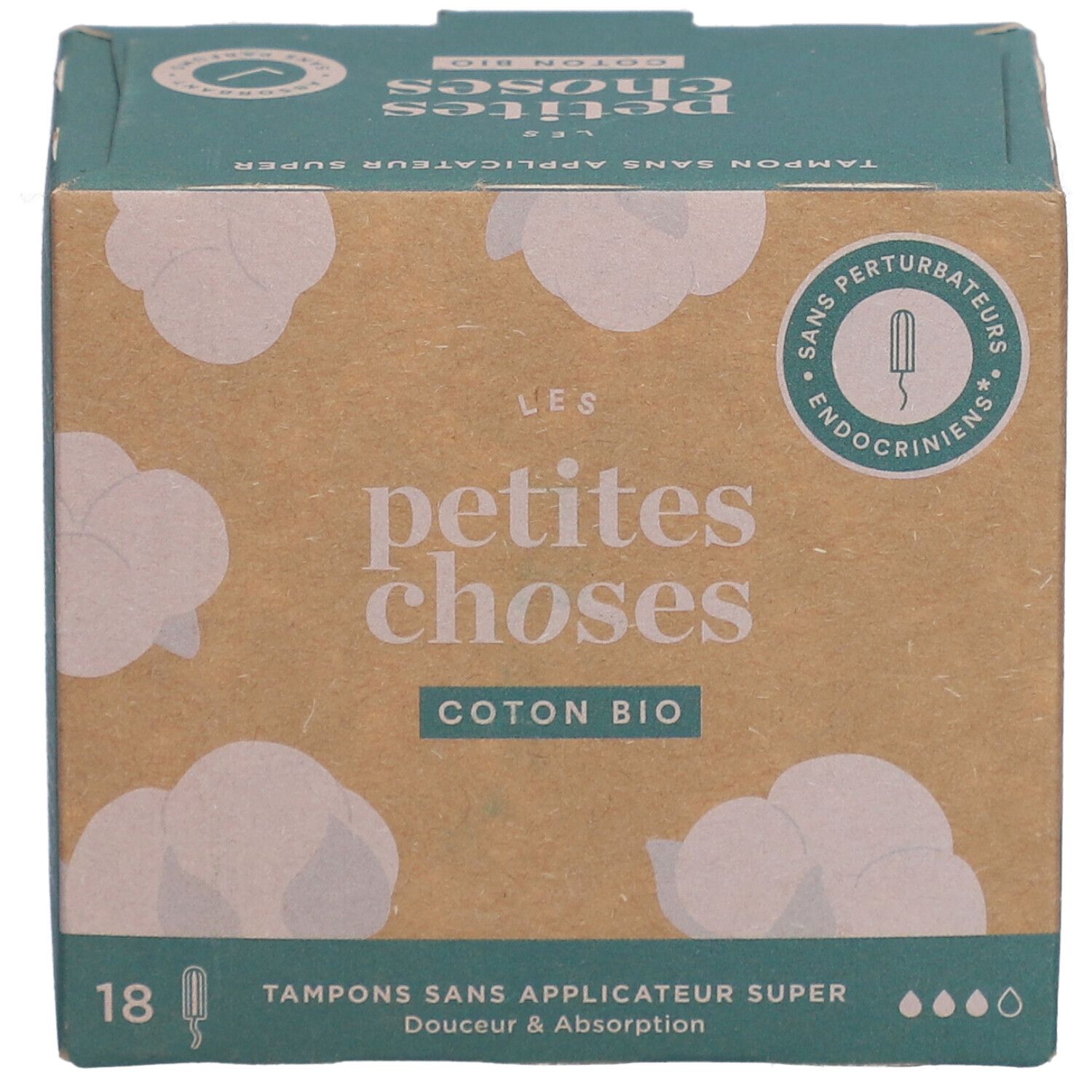 LES PETITES CHOSES Tampons aus Bio-Baumwolle ohne Applikator Super