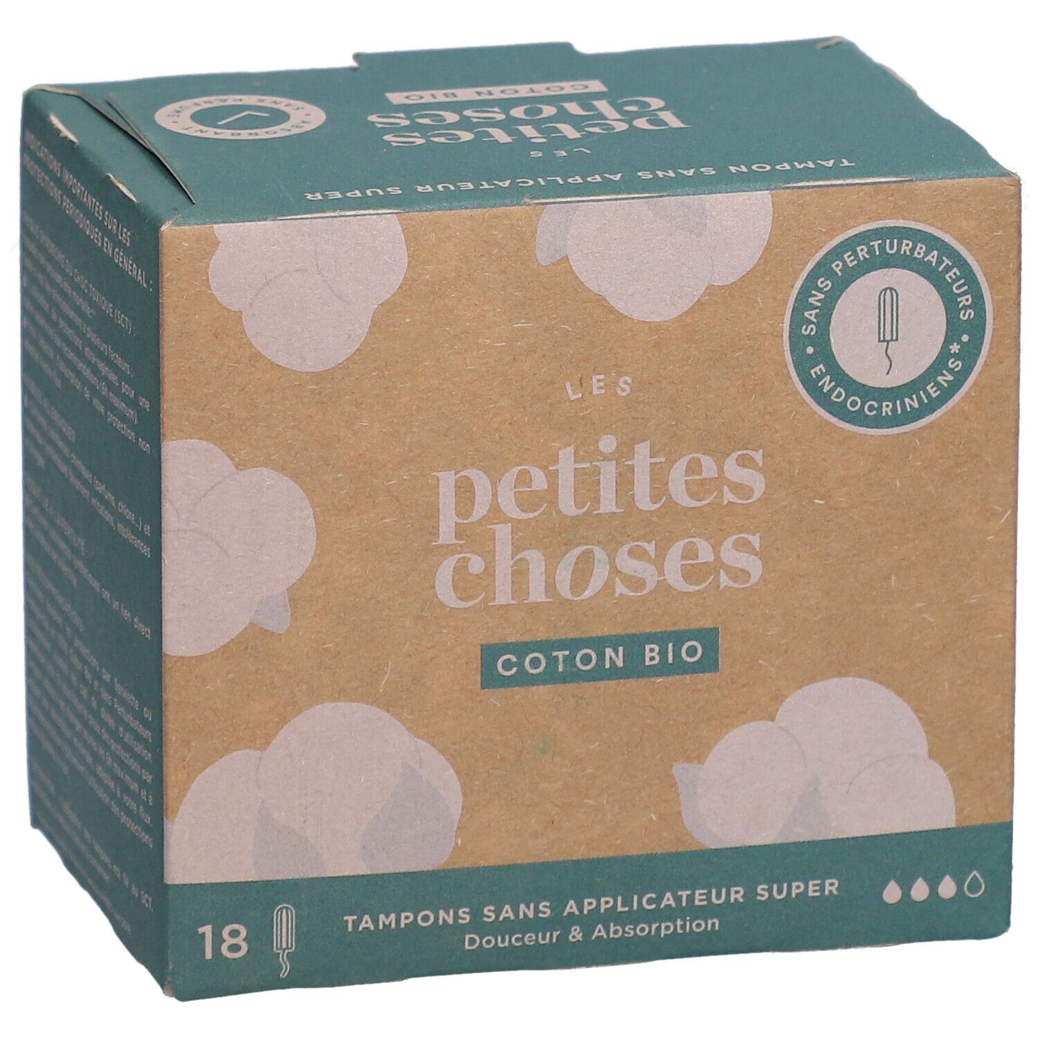 LES PETITES CHOSES Tampons aus Bio-Baumwolle ohne Applikator Super