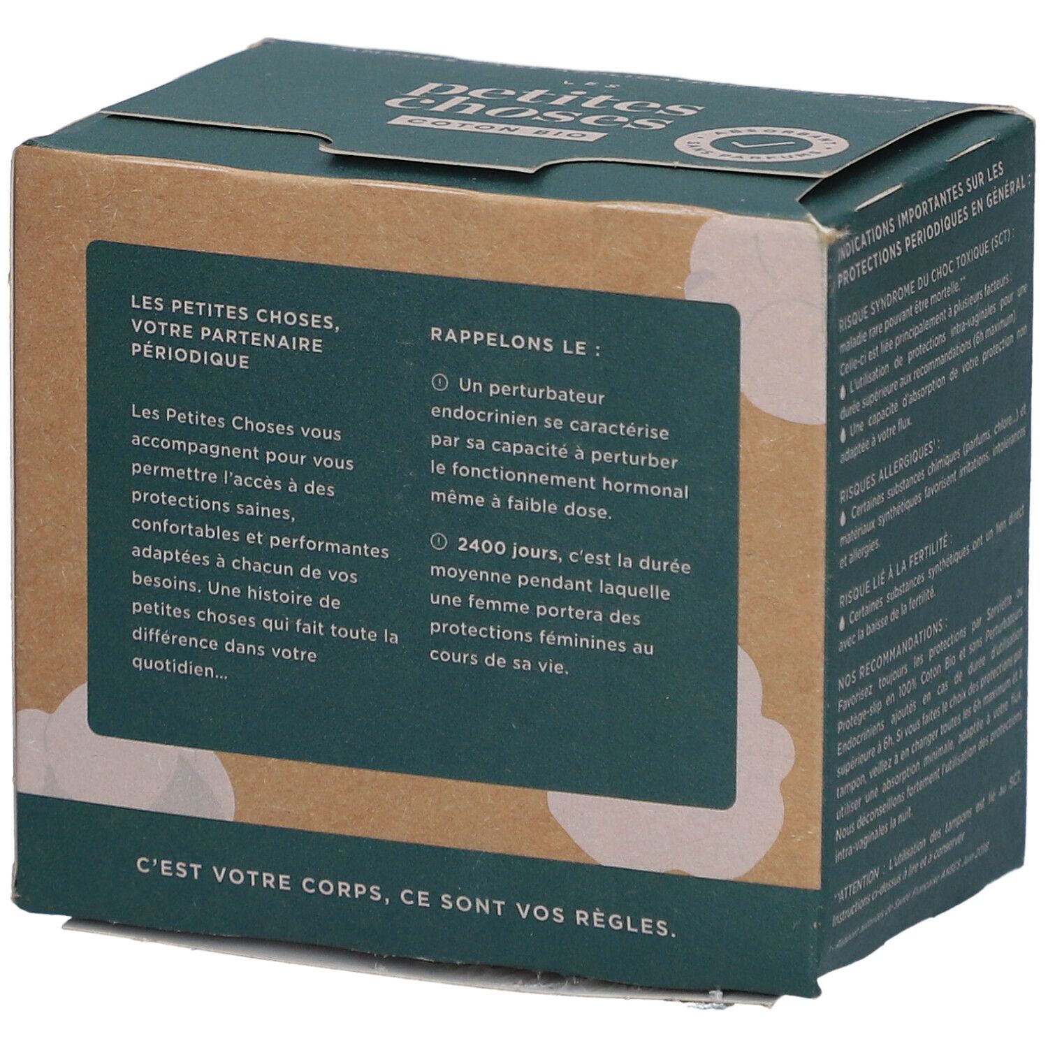 LES PETITES CHOSES Tampons aus Bio-Baumwolle ohne Applikator Super Plus
