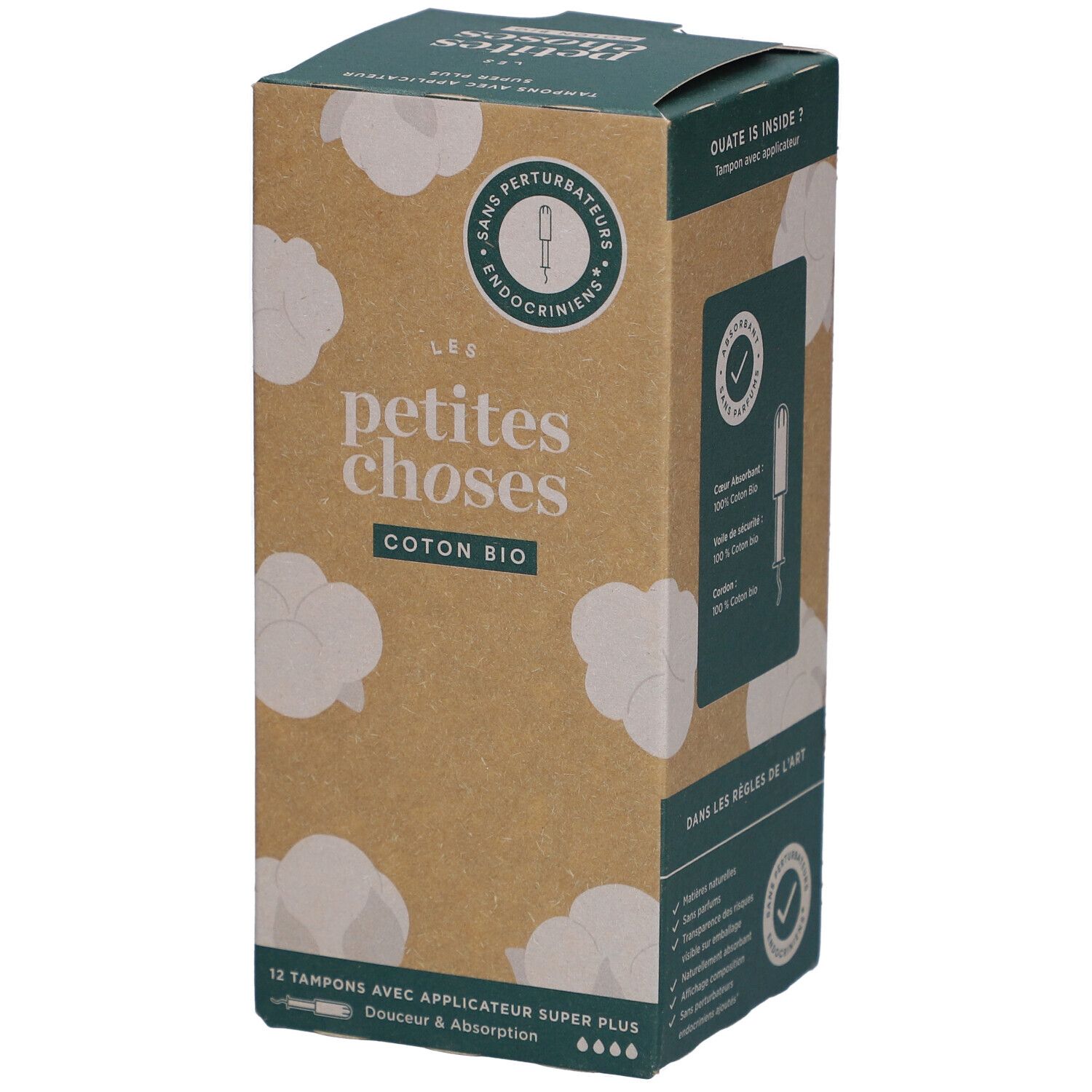 LES PETITES CHOSES Tampons aus Bio-Baumwolle mit Super Plus Applikator
