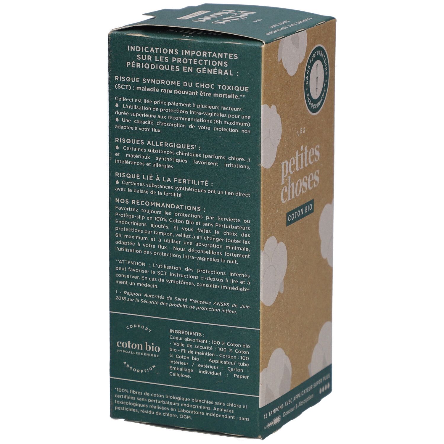 LES PETITES CHOSES Tampons aus Bio-Baumwolle mit Super Plus Applikator