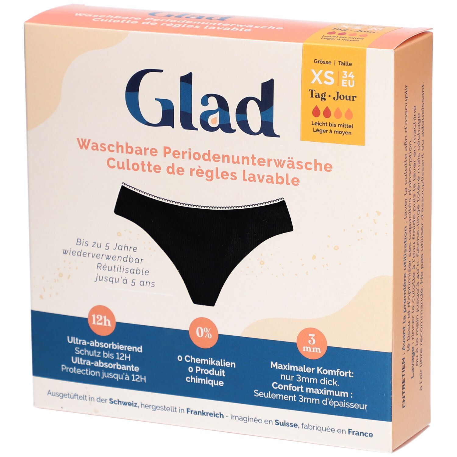 GLAD Tag Periodenunterwäsche XS leicht