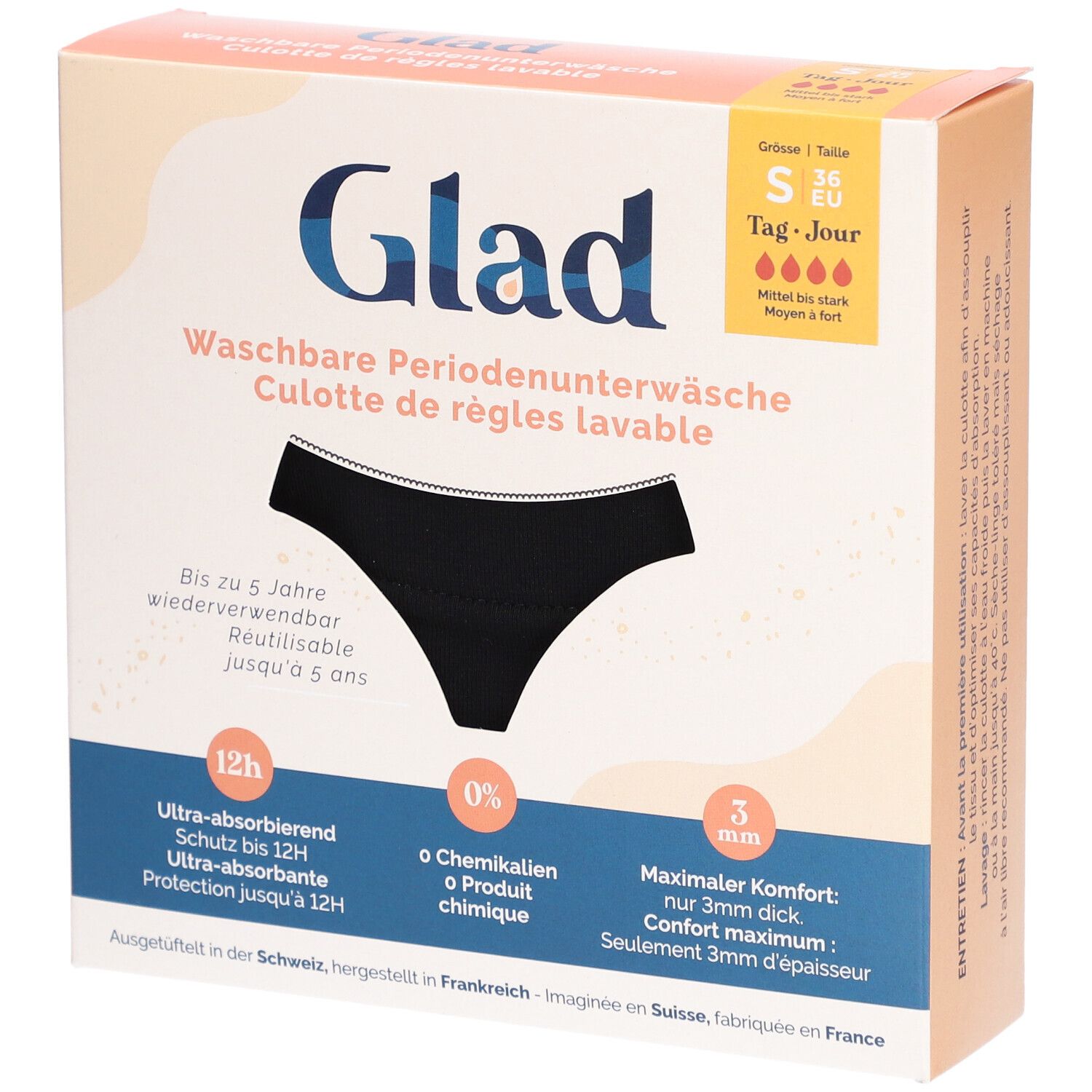 GLAD Tag Periodenunterwäsche S stark