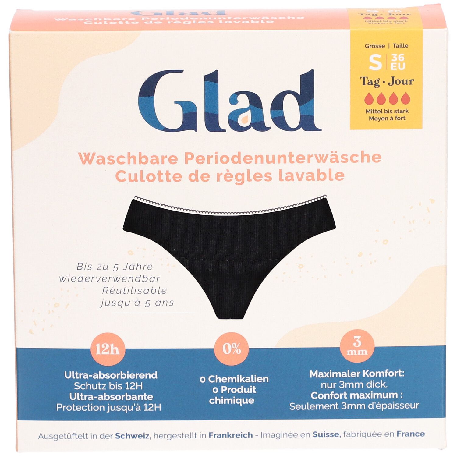 GLAD Tag Periodenunterwäsche S stark