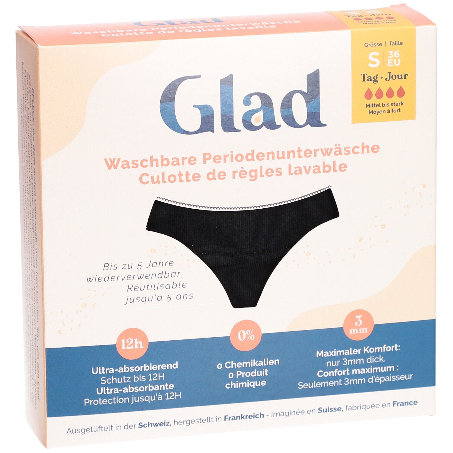 GLAD Tag Periodenunterwäsche S stark