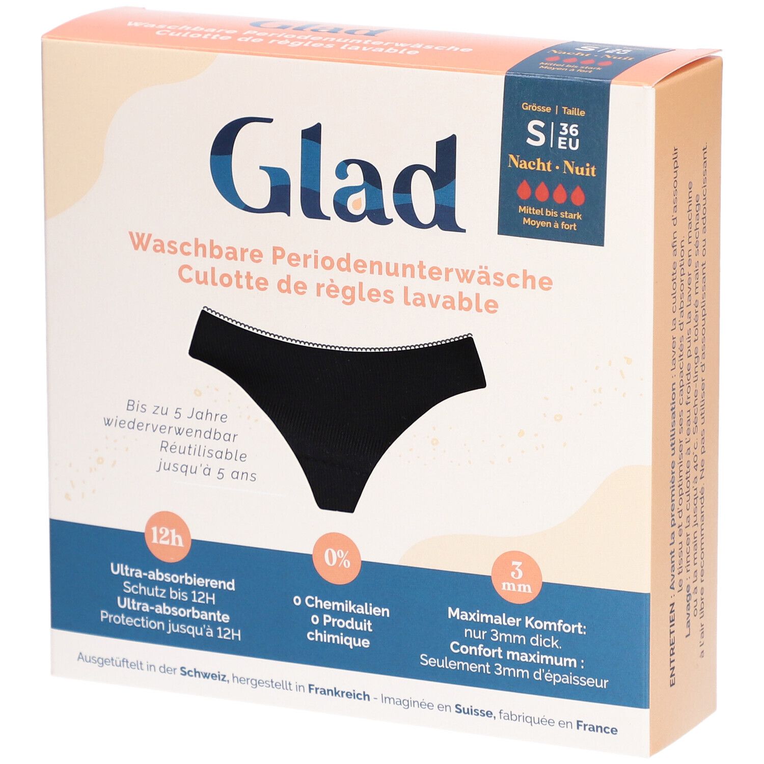 GLAD Nacht Periodenunterwäsche S stark