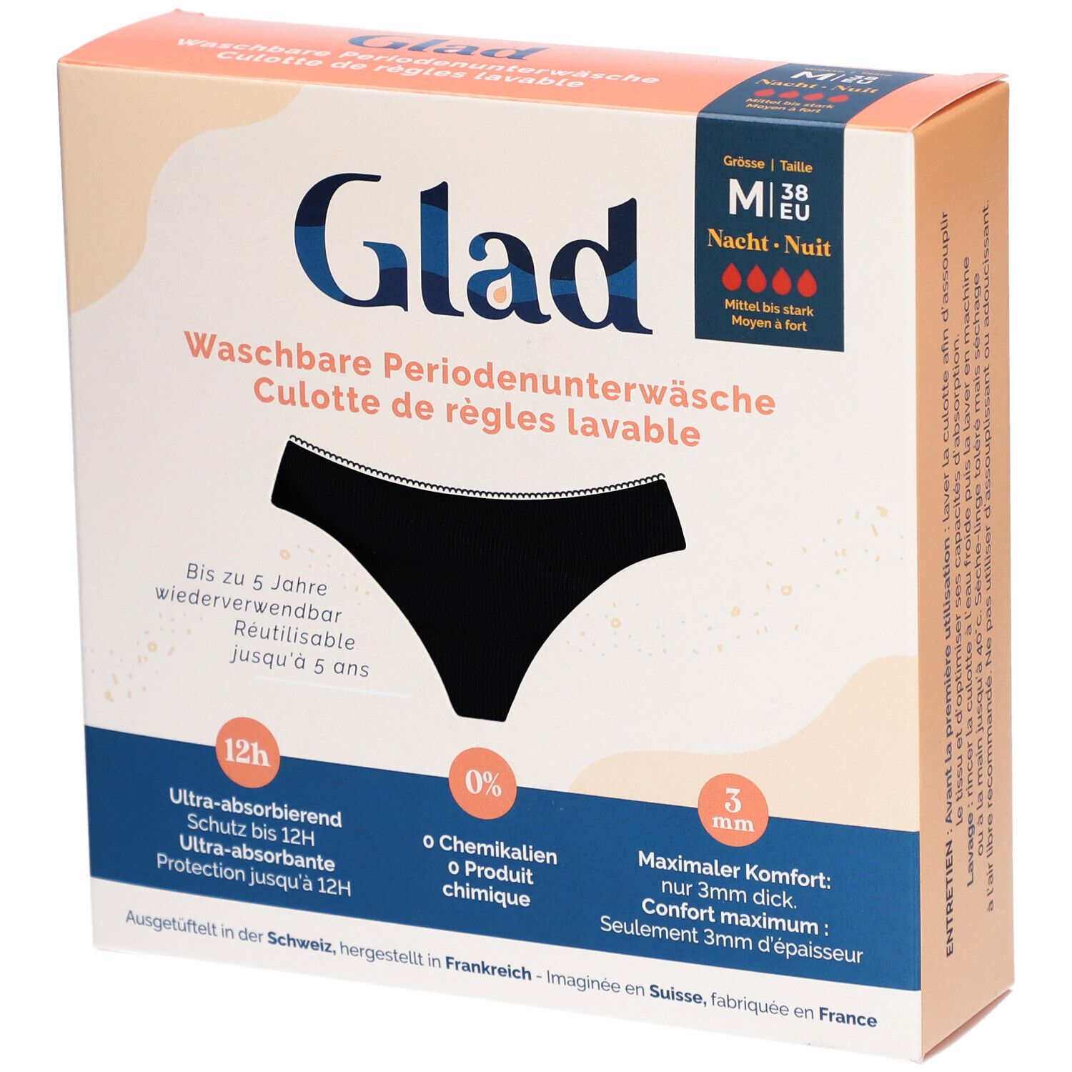 GLAD Nacht Periodenunterwäsche M stark